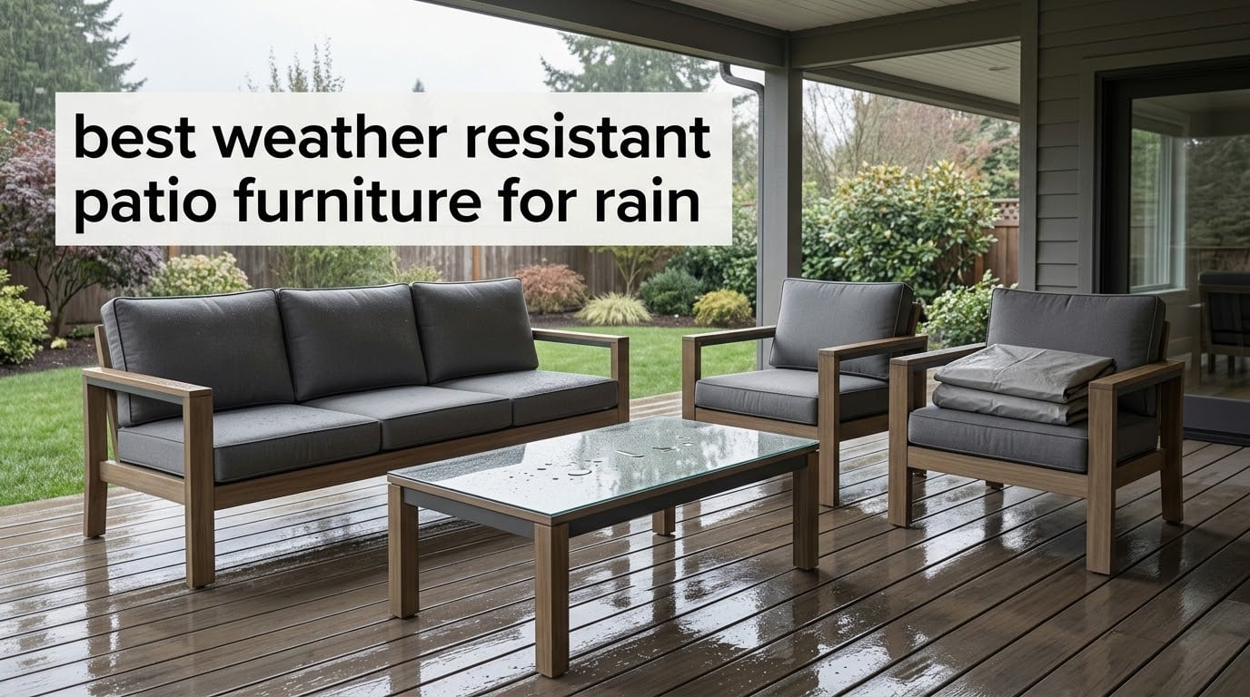 best weather resistant patio furniture for rain