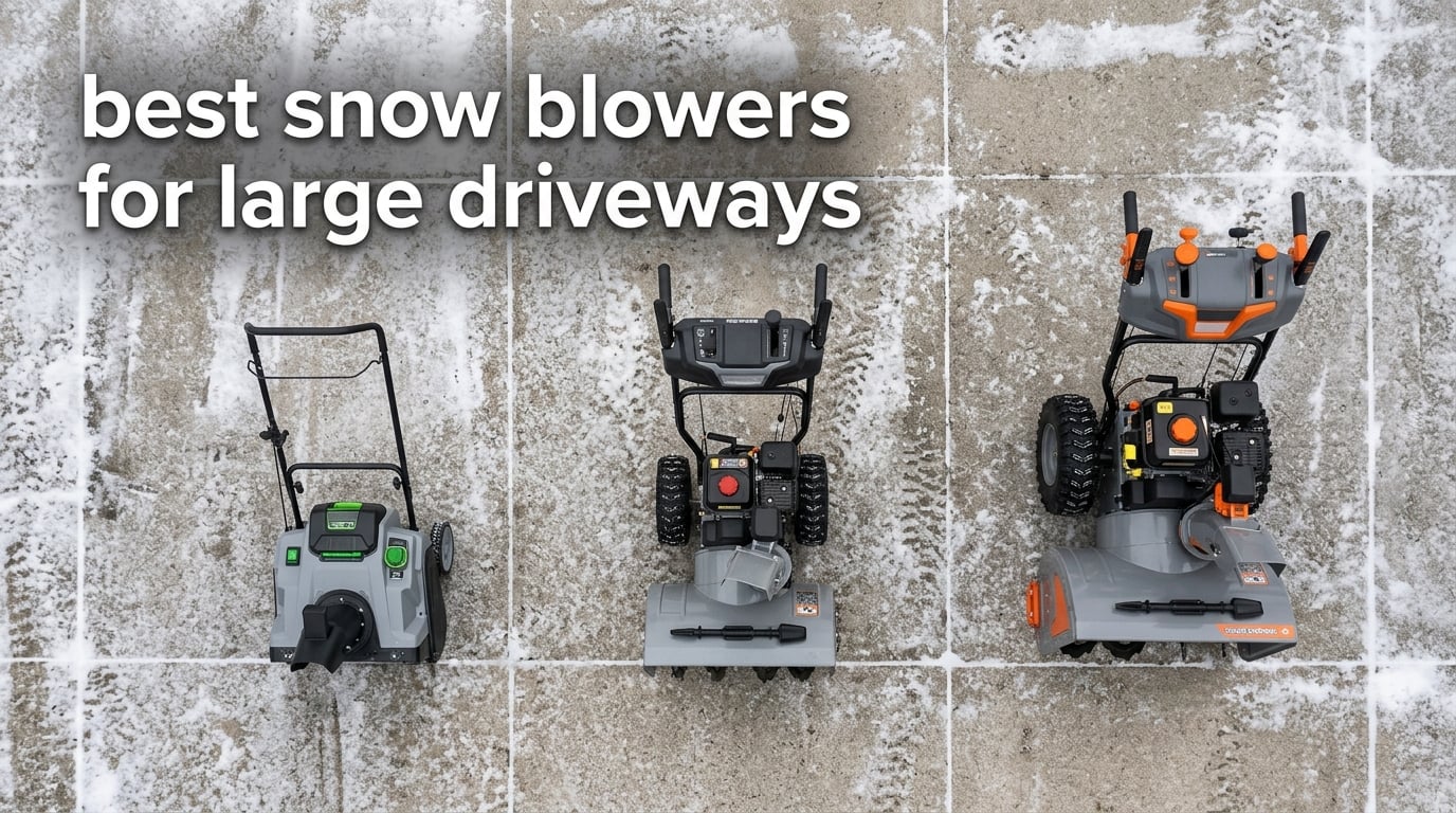 best snow blowers for large driveways