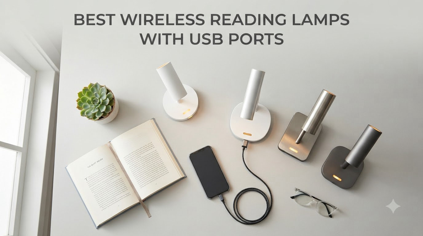 best wireless reading lamps with usb ports