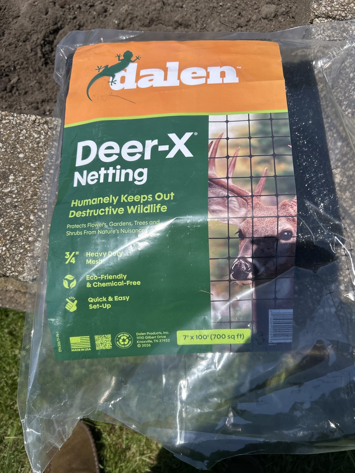 Dalen Deer-X Protective Netting for Gardens & Landscapes - 7 ft x 100 ft customer photo 2