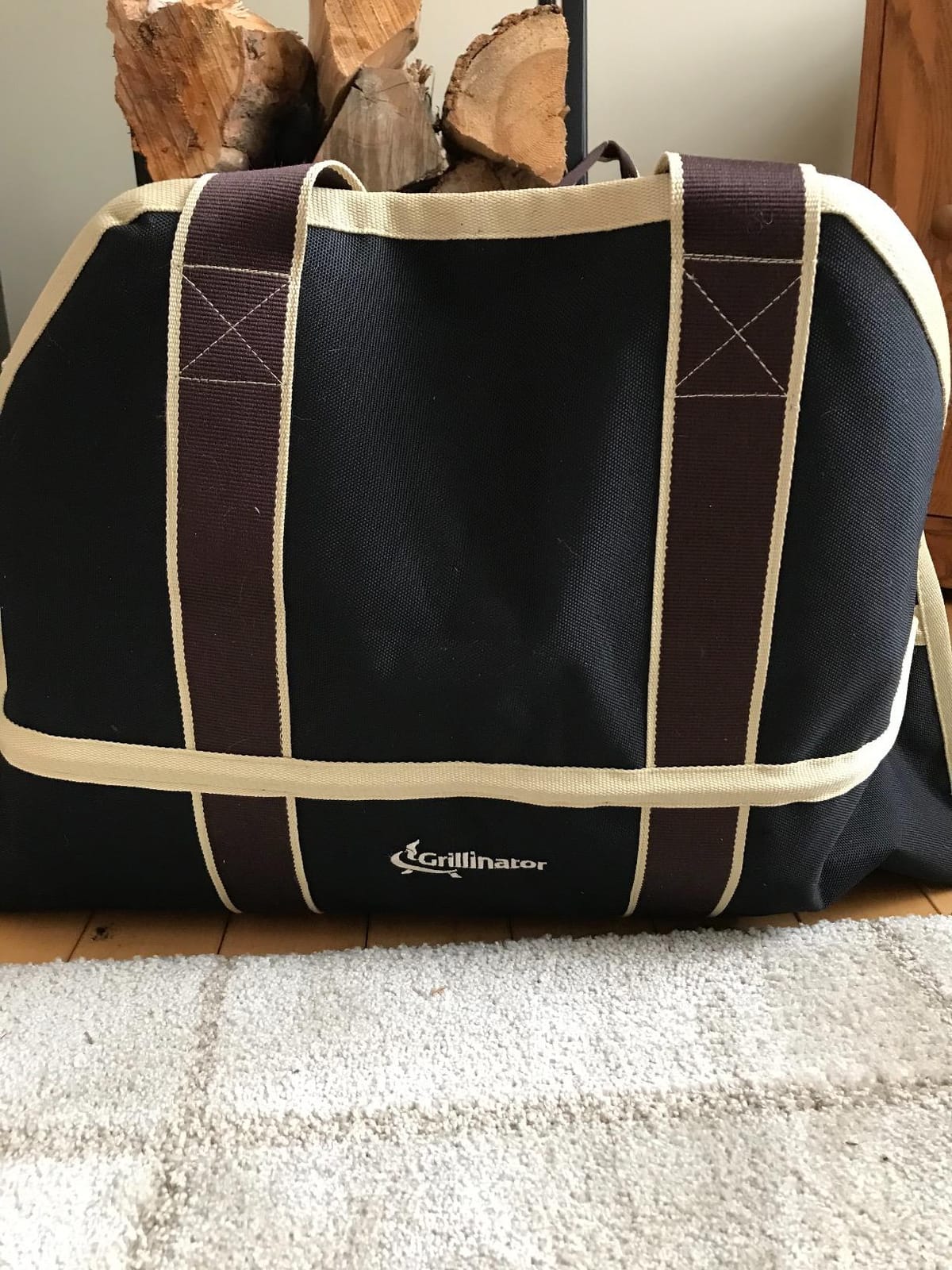 Ultimate Firewood Log Carrier: Back Saving Design with Ultra Premium Canvas (Black) customer photo 2