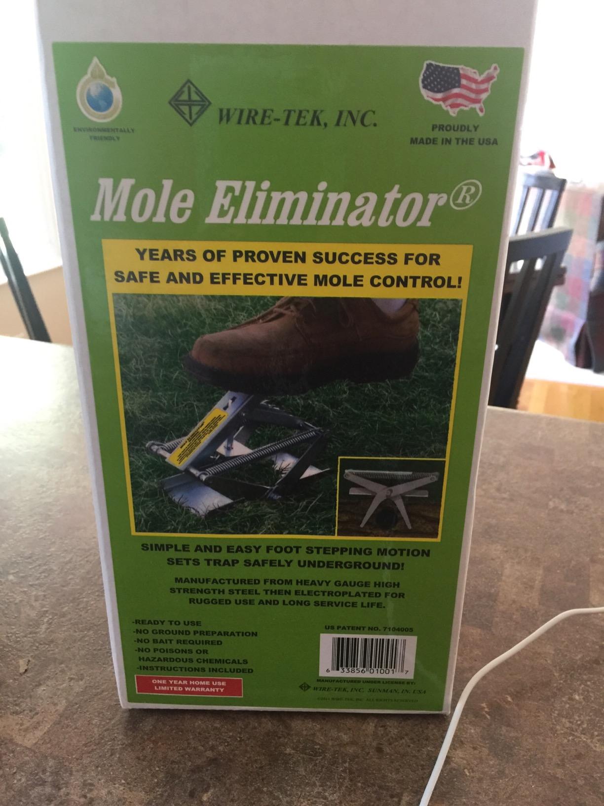 Wire Tek 1001 Easyset Mole Eliminator Trap (2 Pack), Mole Traps That Kill Best, Scissor Mole Trap, Mole Killer for Lawns, Mole Traps for Lawns - MADE IN THE USA!! customer photo 1