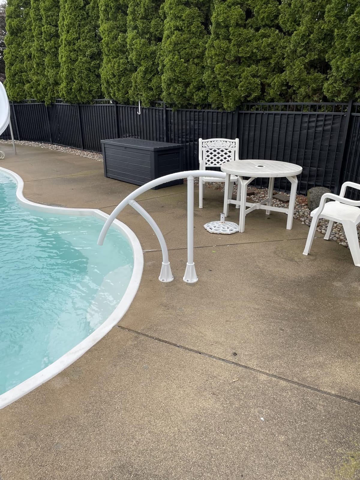 Saftron Triton TRTD-130 High Impact Polymer Reinforced with Marine Grade Aluminum Triton Pool Rail, White customer photo 2