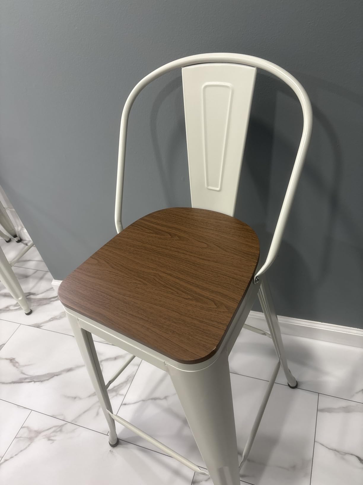 Metal Bar Stools Set of 4, 30