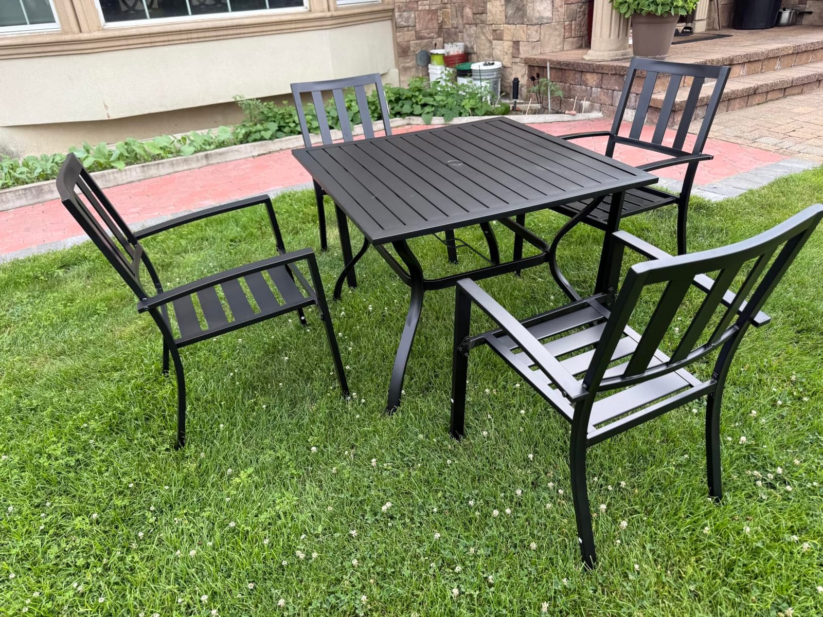 PHI VILLA Outdoor Table and Chairs for 4,37