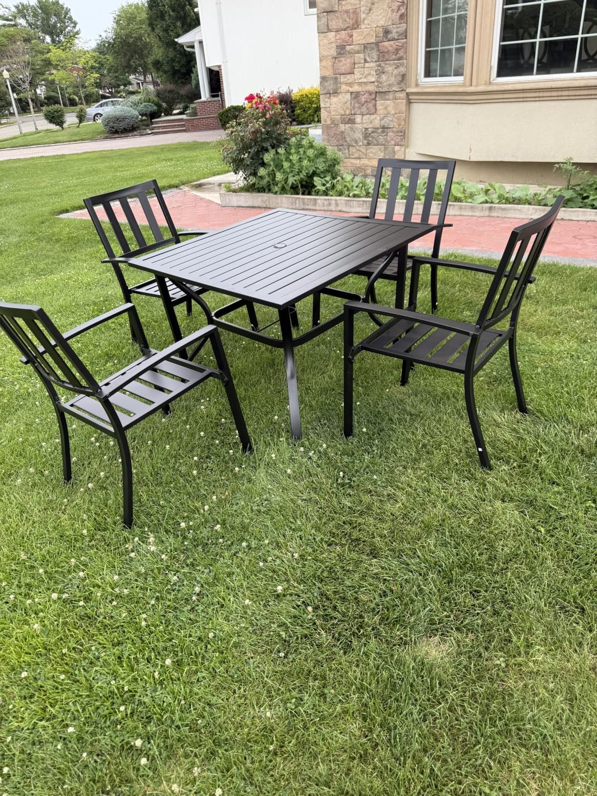 PHI VILLA Outdoor Table and Chairs for 4,37