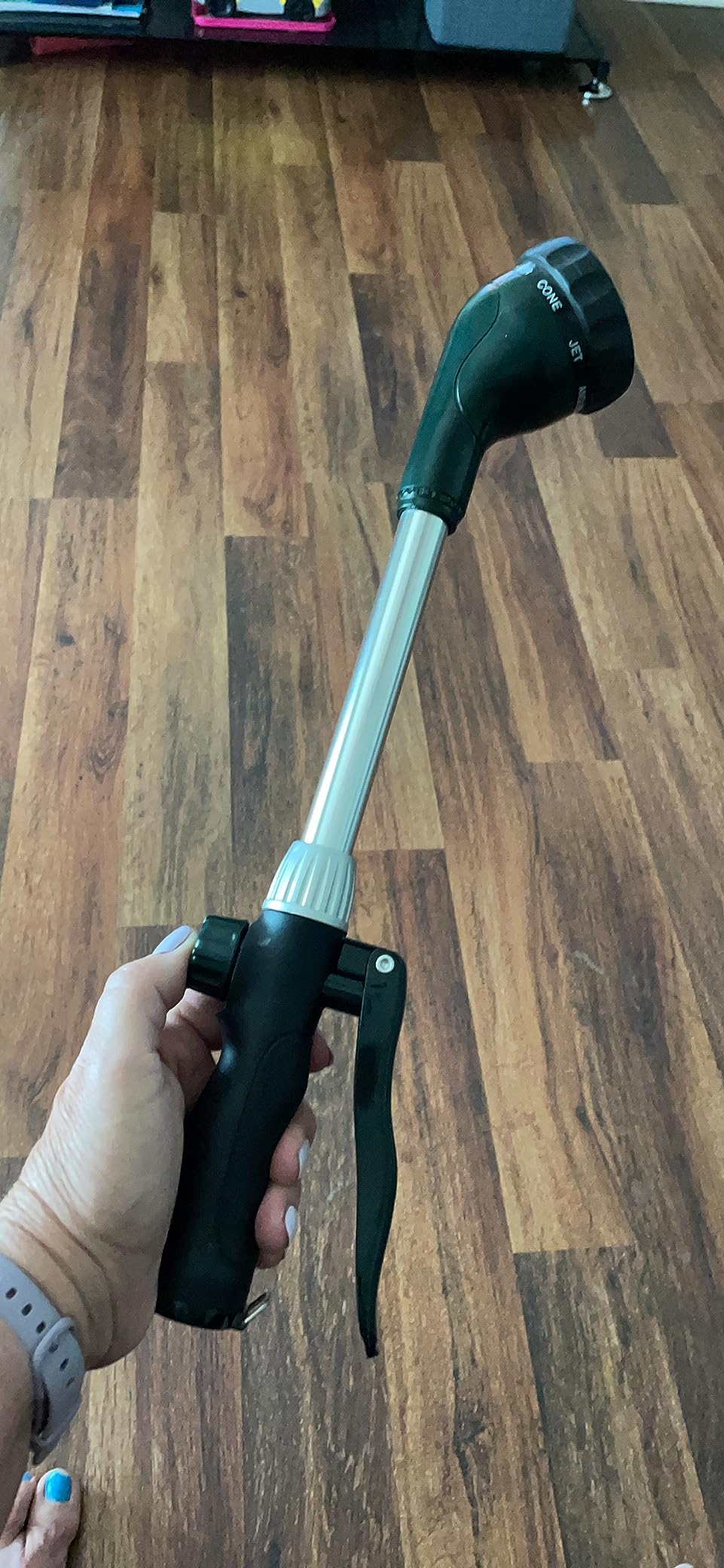 GREEN MOUNT Watering Wand 16-Inch, Heavy Duty Garden Wand with 8 Spray Patterns | Ergonomic & Lightweight for Easy Watering | Ideal for Hanging Baskets, Potted Plants, Window Boxes，Blackish Green customer photo 2
