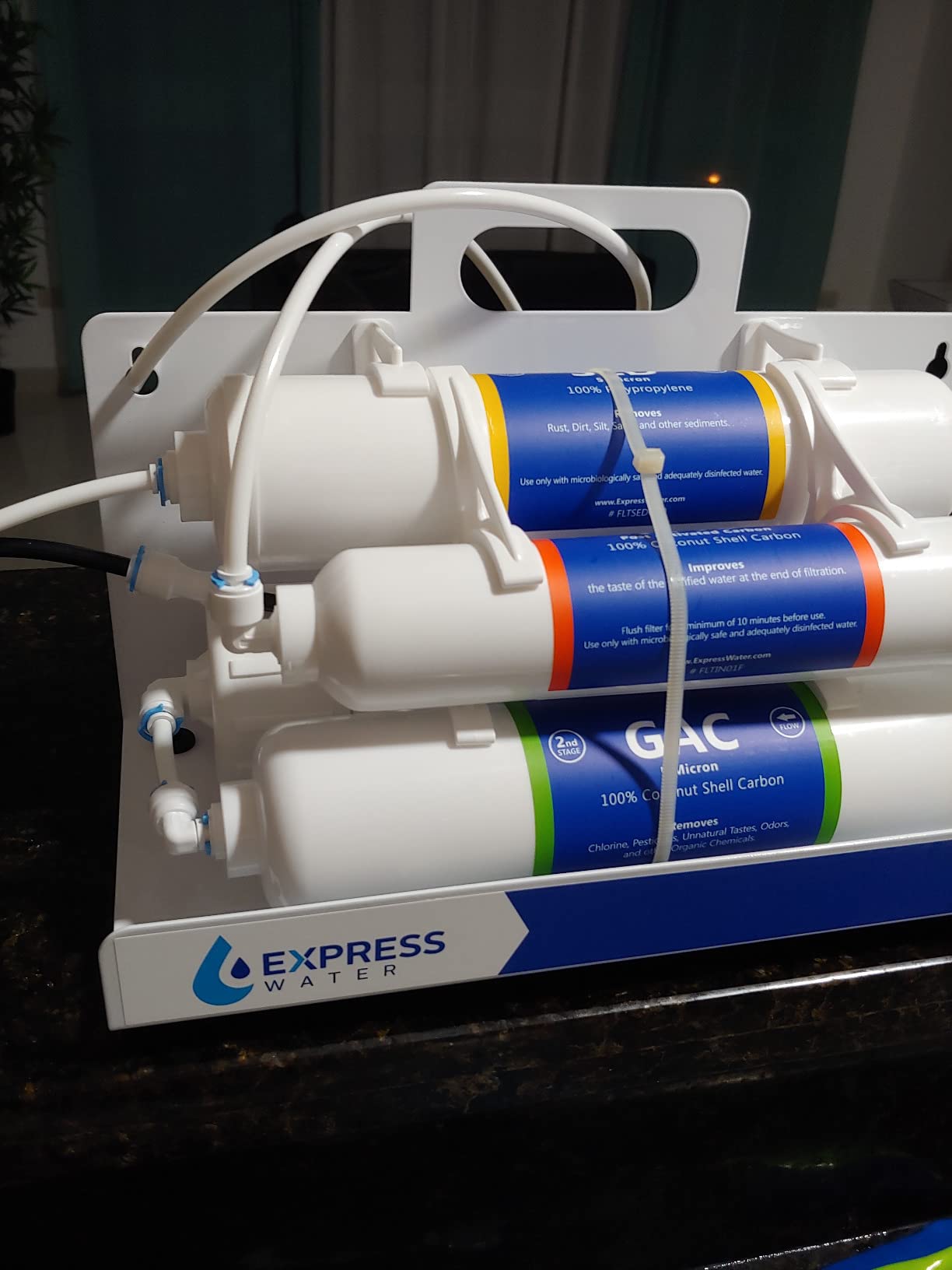 Express Water Countertop Reverse Osmosis Water Filtration System, White customer photo 2
