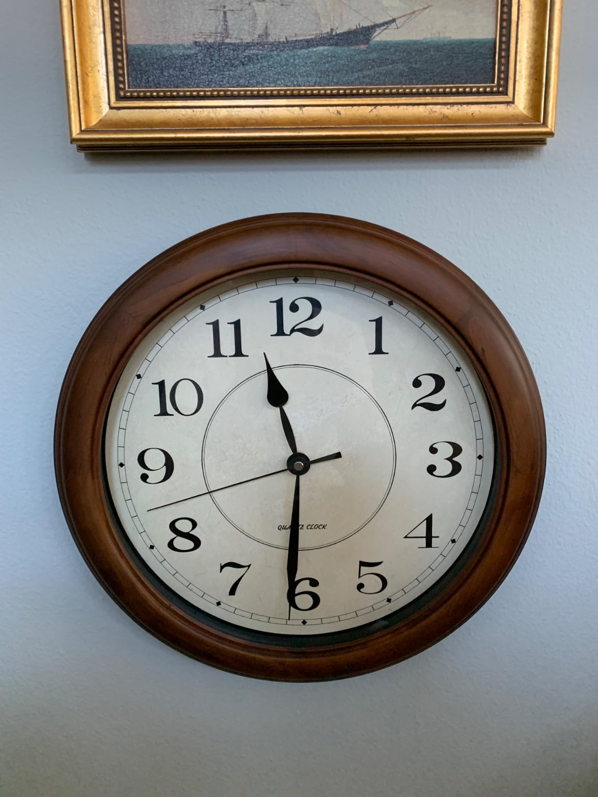 Kesin Wall Clock Wood 14 Inch Silent Wall Clocks Large Decorative customer photo 1