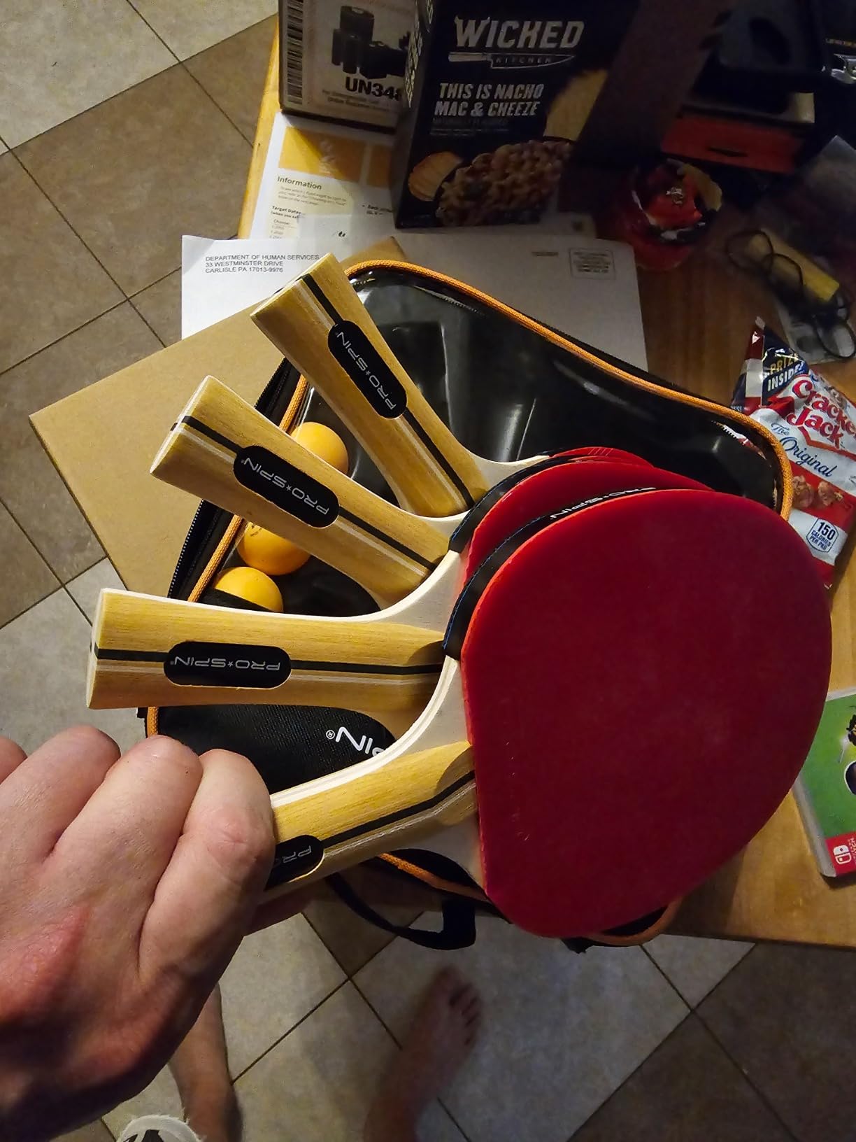 PRO-SPIN Ping Pong Paddles - High-Performance Set with Premium Table Tennis Rackets, 3-Star Ping Pong Balls, Compact Storage Case | Professional Quality Ping Pong Paddle Set customer photo 1