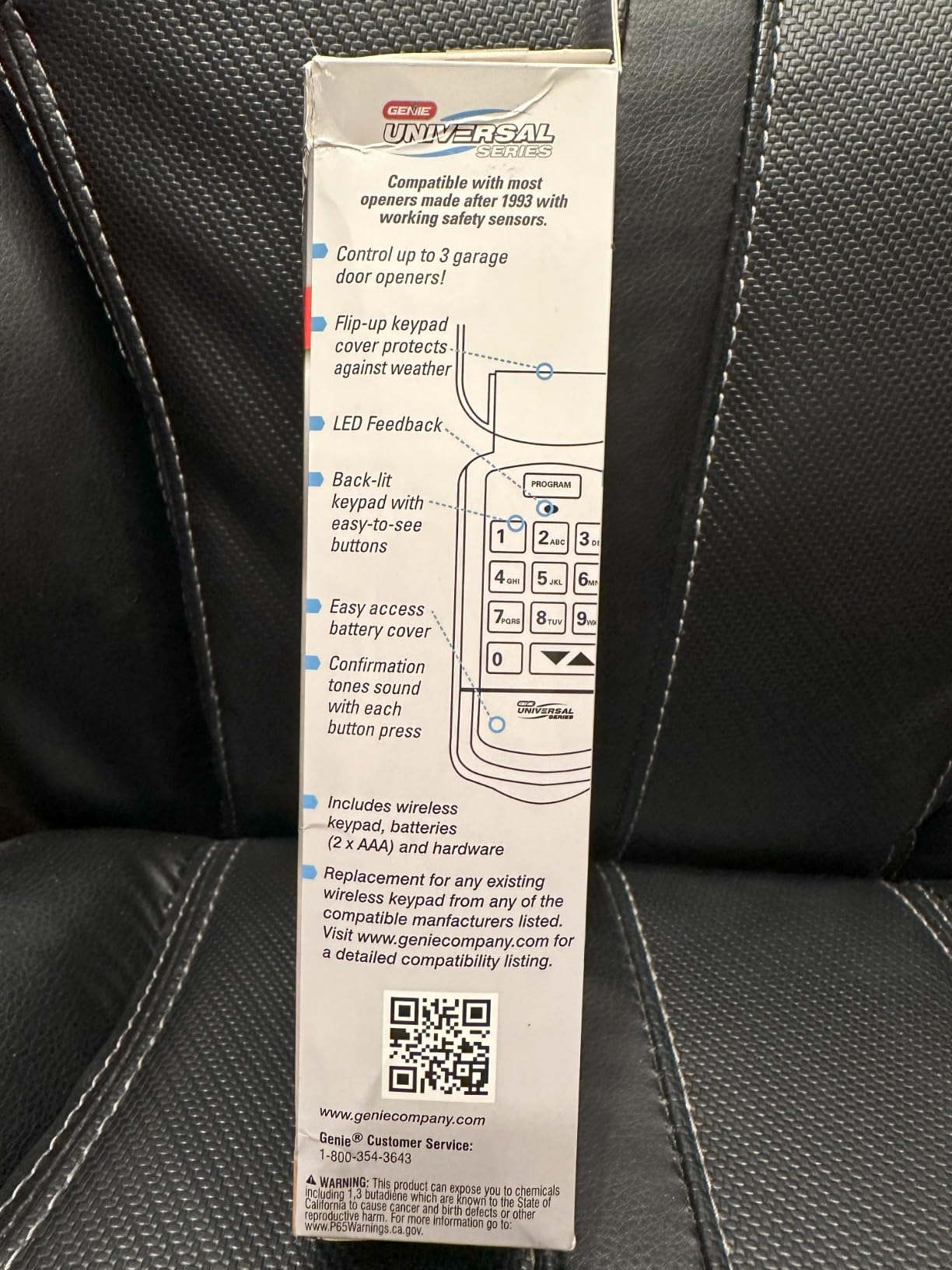 Genie Genuine GUK-R Wireless Universal Garage Door Opener Keypad, Compatible with LiftMaster, Chamberlain, Genie, Craftsman and More customer photo 1