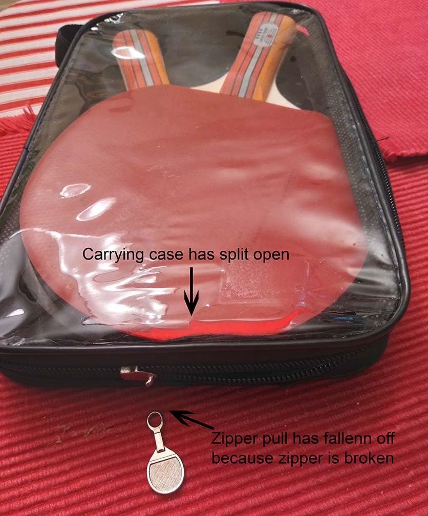 Ping Pong Paddle Set with Rackets, Balls & Carry Case for Table Tennis customer photo 1