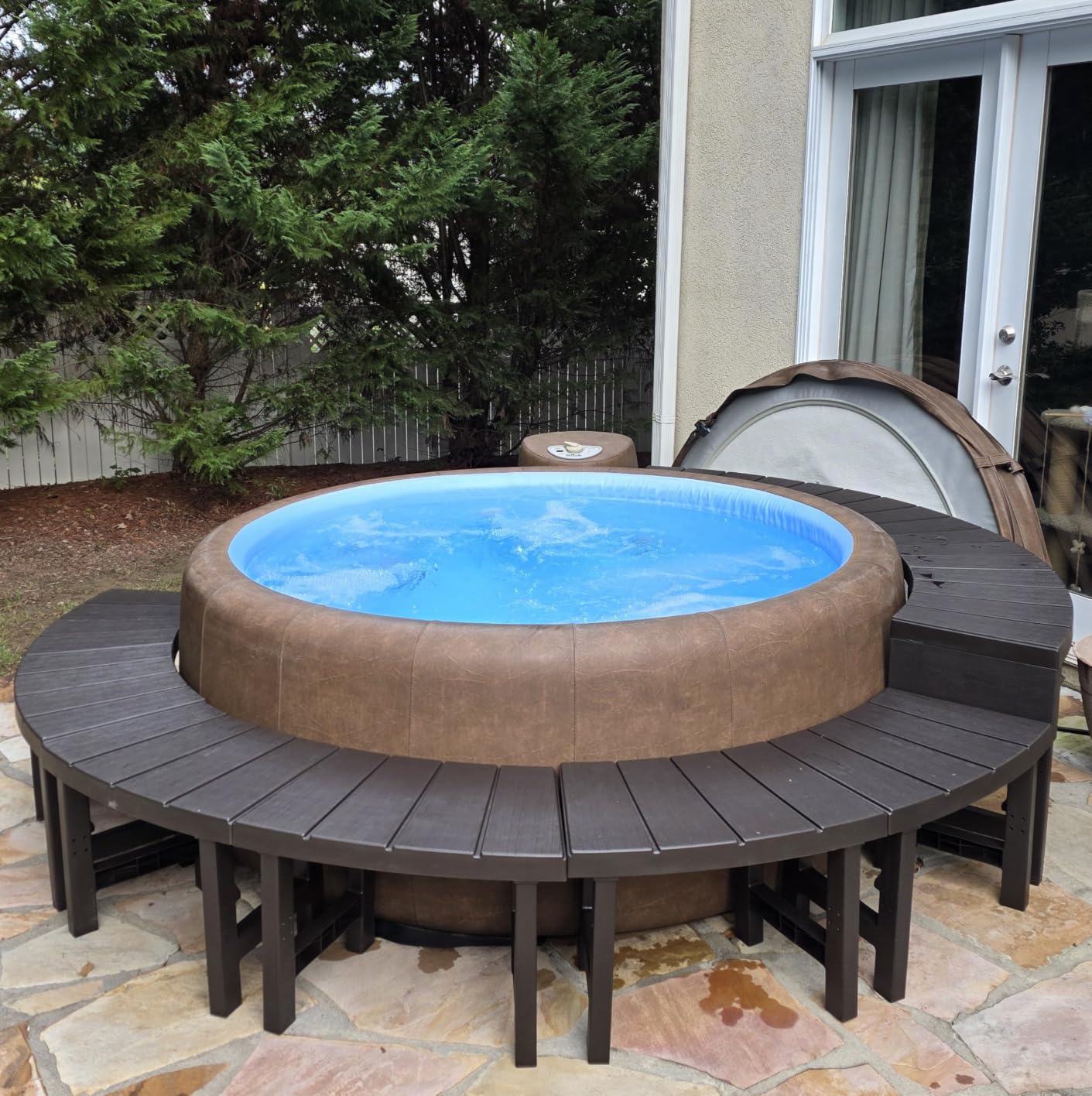 Intex PureSpa Bench Set for 4 Person Round Hot Tub Spas with 77in Diameter customer photo 1