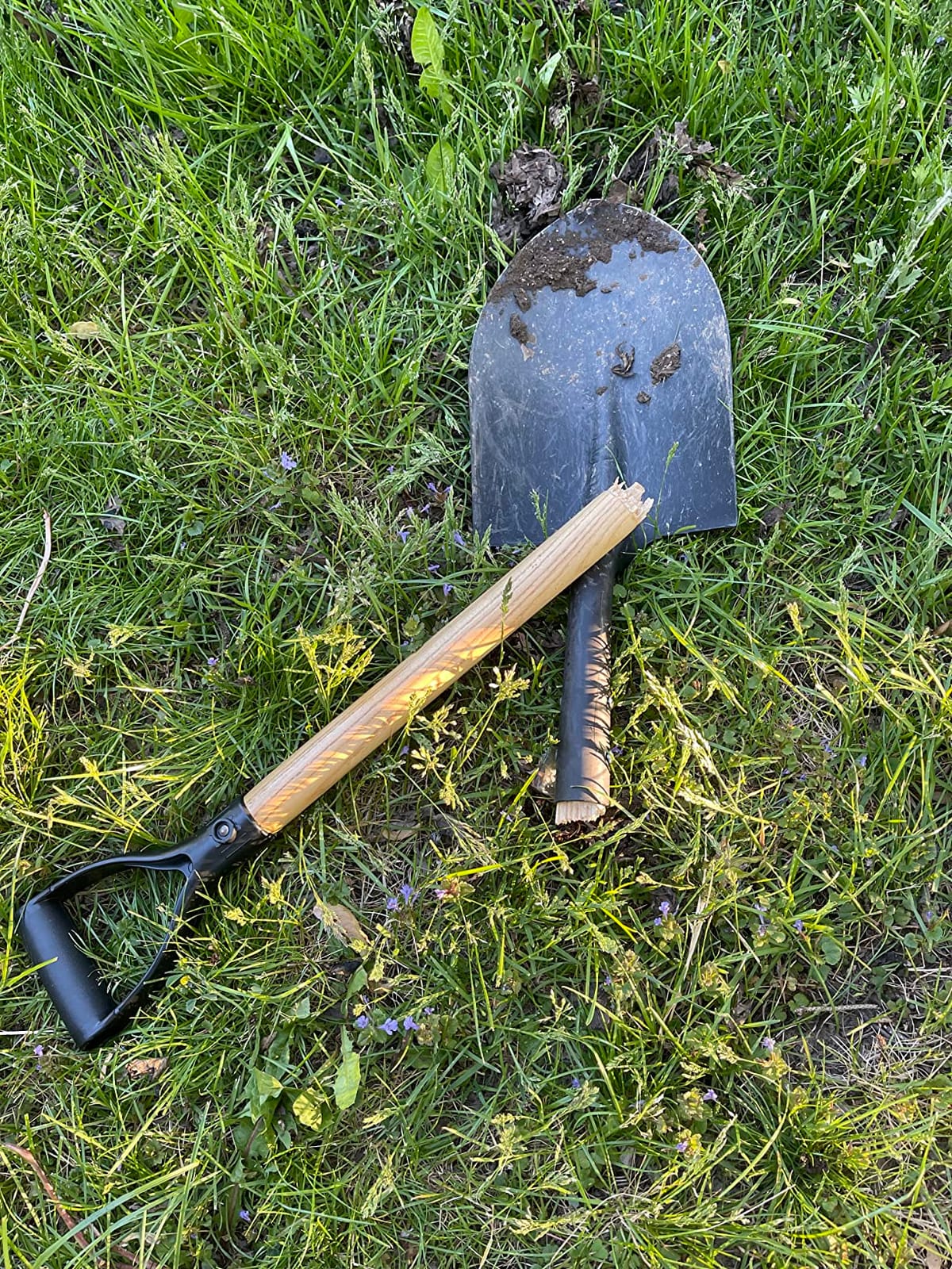KOLEIYA 41 Inch Round Point Shovel for Digging,Heavy Duty Garden Shovel with D-Handle,Wooden Handle,Ideal for Gardening,Landscaping,Beach,and Snow Removal customer photo 1