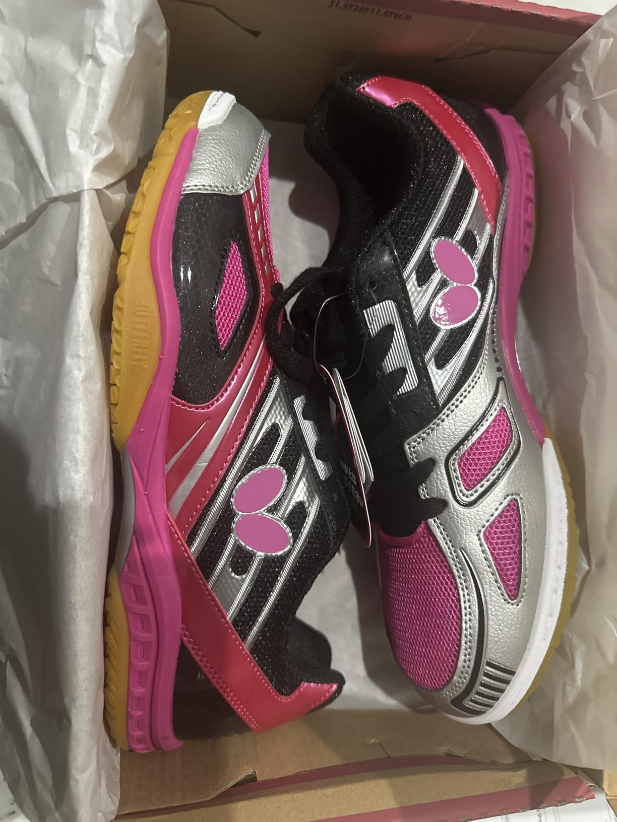 Butterfly Lezoline Mach Shoes - Professional Table Tennis Shoe, Shock Absorbing, Lightweight, Superior Grip, Great Comfort, Flexible, Durable Ping Pong Shoes customer photo 1