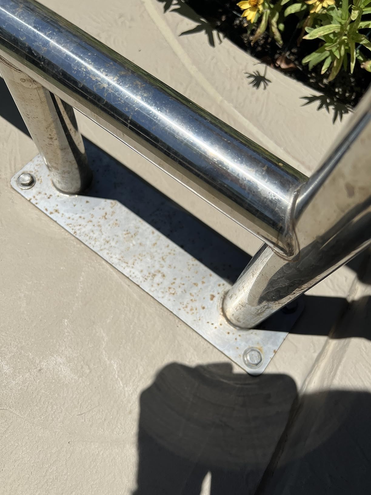 Pool Rail for inground Pools(54x32), 304SS Swimming Pool handrail w/Cover customer photo 1