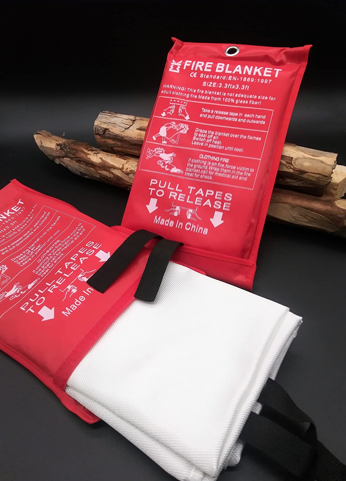 Emergency Fire Blanket for Home and Kitchen, 4 Pack, 40