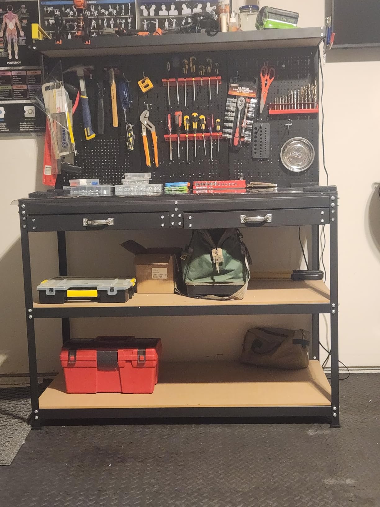 Goplus Work Bench with Storage, 48