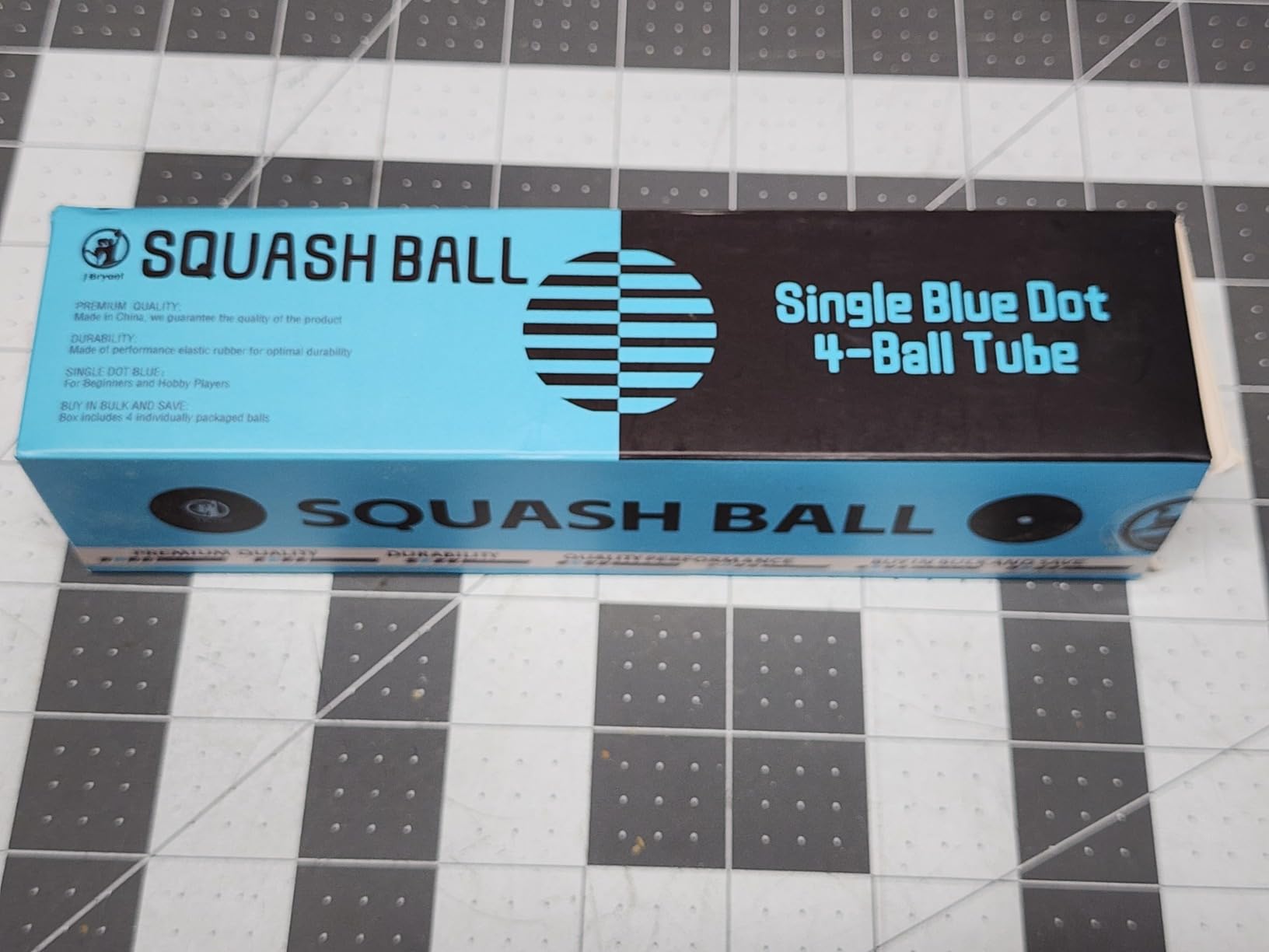 J Bryant Squash Balls 4 Pack, Single Blue Dot Rubber Squash Ball for Beginners and Kids Competition Training customer photo 1