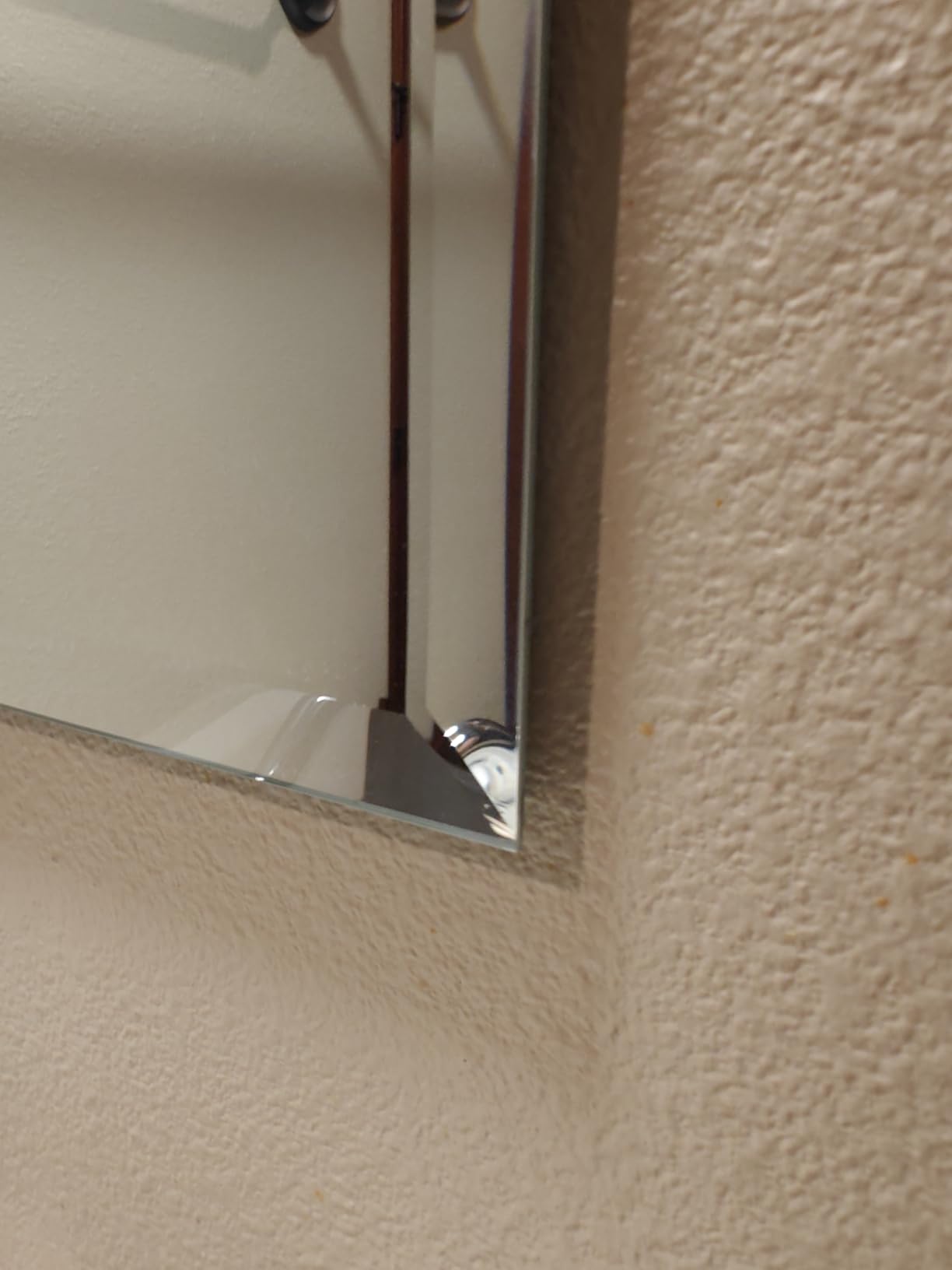 Bathroom Mirror for Over Sink 24x16 Inch Frameless Wall Mirror Rectangle customer photo 2
