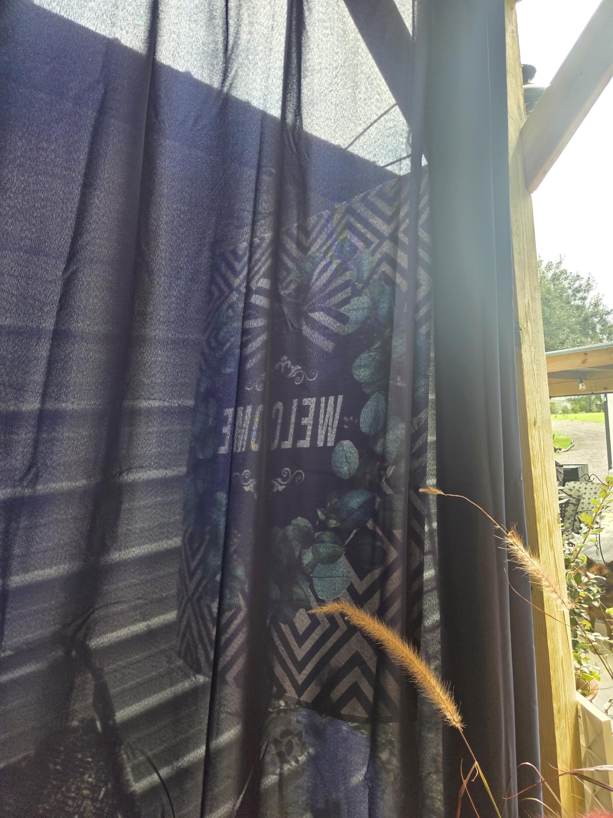 HolidayIdeas Outdoor Curtains for Patio Waterproof 6 Pcs 54x95 Inch Navy customer photo 2