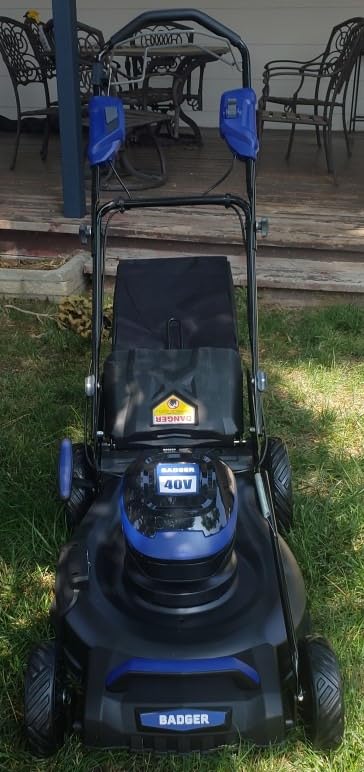 Wild Badger Power 40V 21-in Cordless Self-Propelled Lawn Mower, 2 Batteries customer photo 2