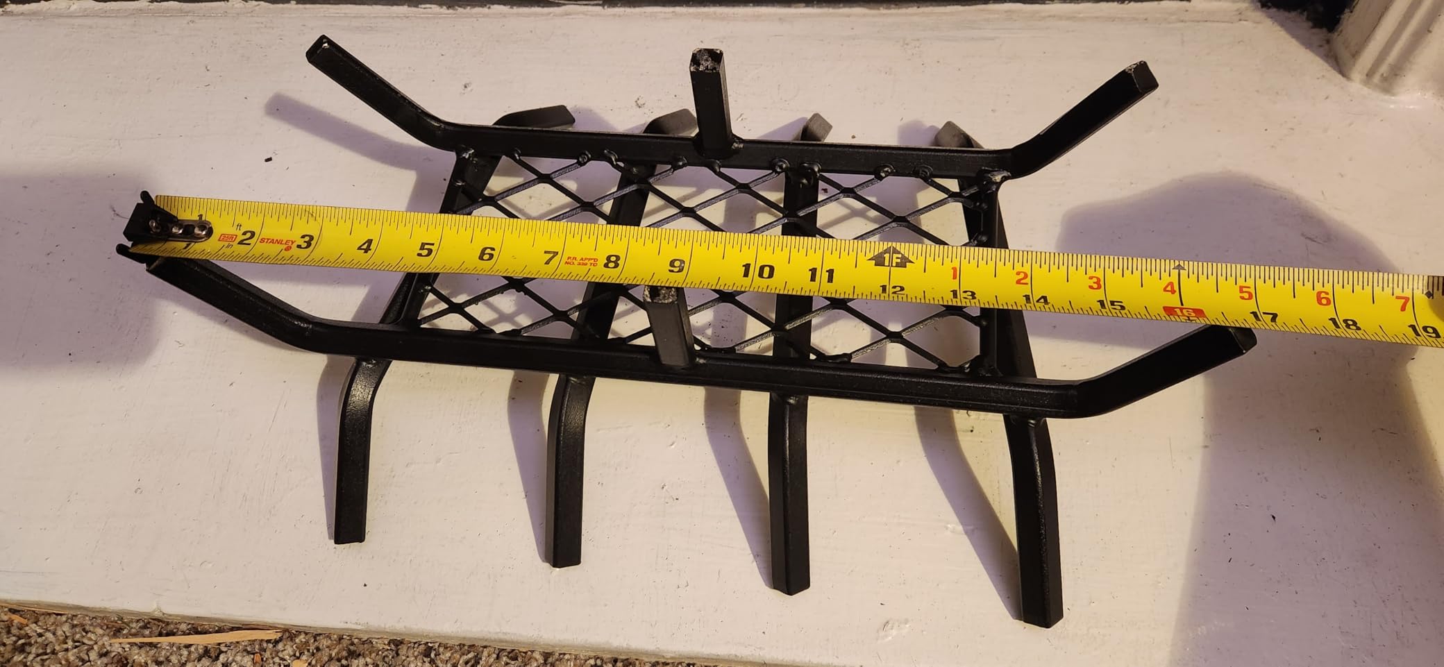 Good GAIN Fireplace Grate 28in Heavy Duty w/Ember Retainer,Fire Log Holder customer photo 2
