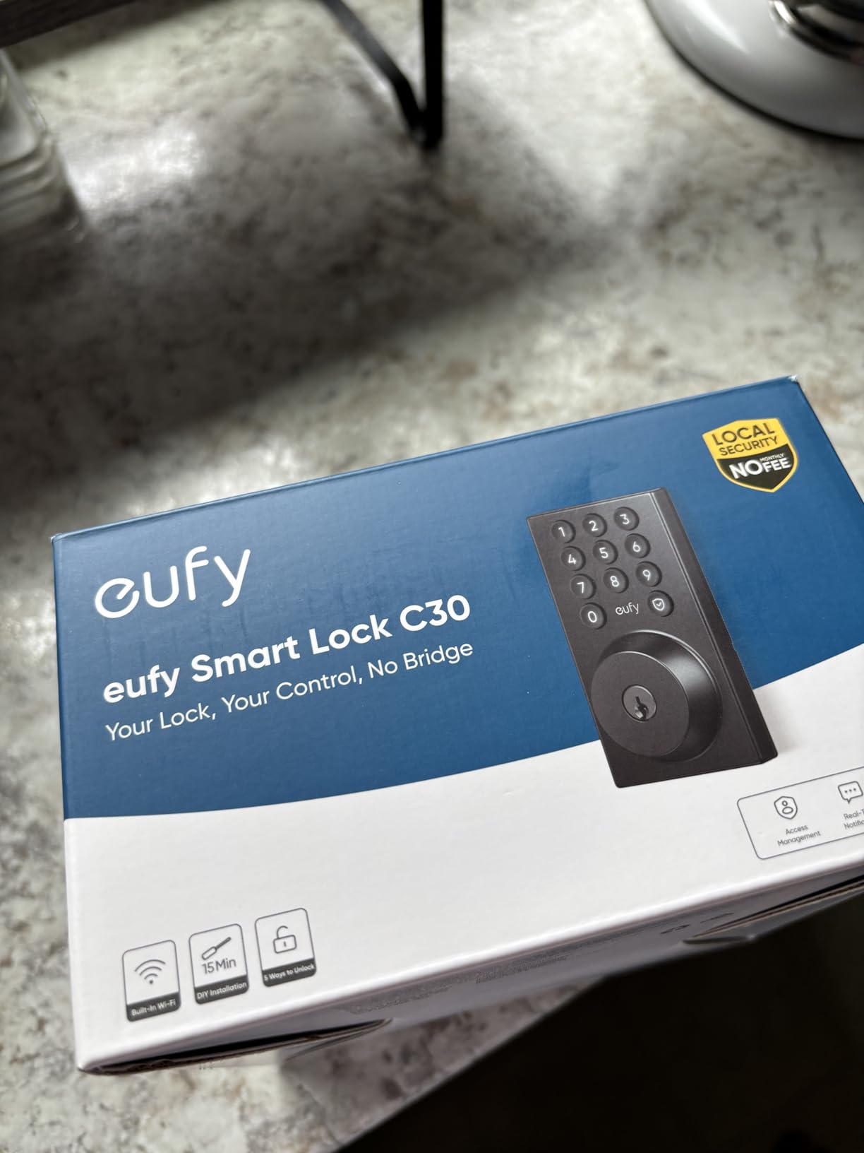 eufy Security Smart Lock C30, Keyless Entry Door Lock, Built-in WiFi, Black customer photo 2
