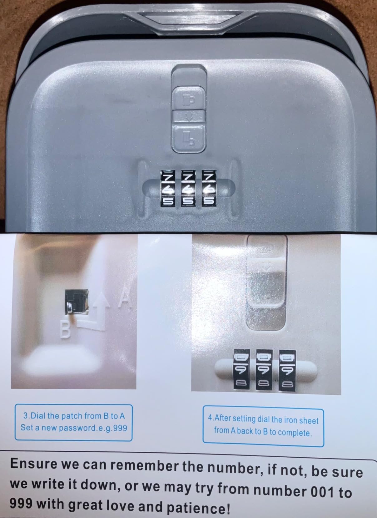 Lockable Storage Box, Small Lock Box with Combination Code for Phone/Medicine Safe/Food Home/Refrigerator/Office/Personal Items/Travel/Gift,9.25 x 5.04 x 3.62’’ customer photo 1