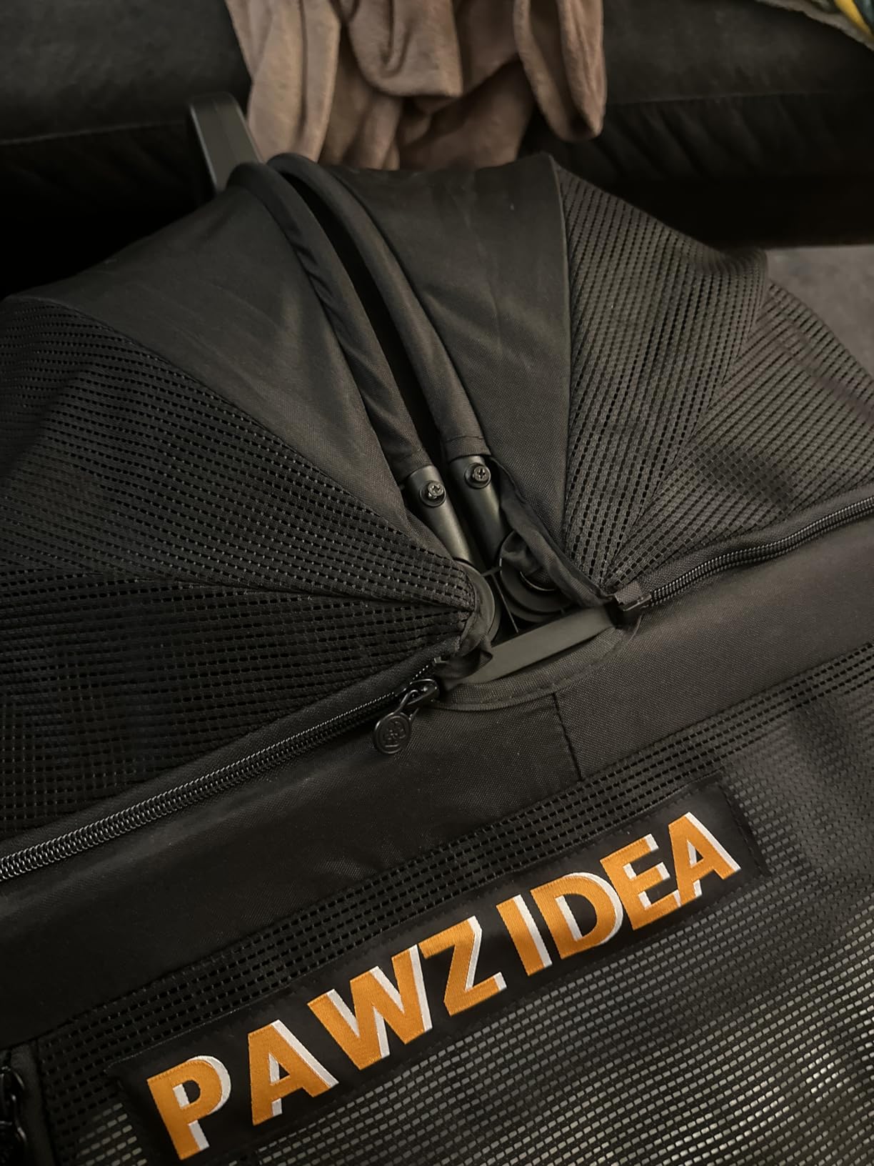 PAWZIDEA Portable Dog Crate for Car Travel, Medium & Large Dogs Up to 80lbs customer photo 2