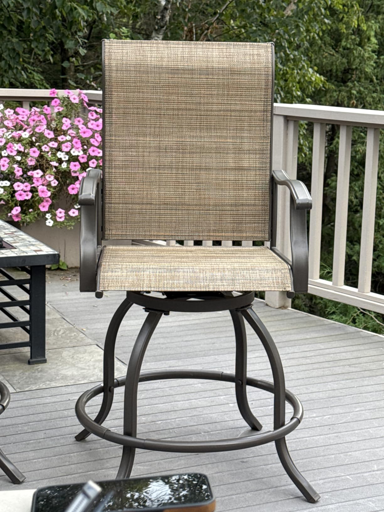 Kozyard Isabella Outdoor Swivel Bar Stools customer photo 1