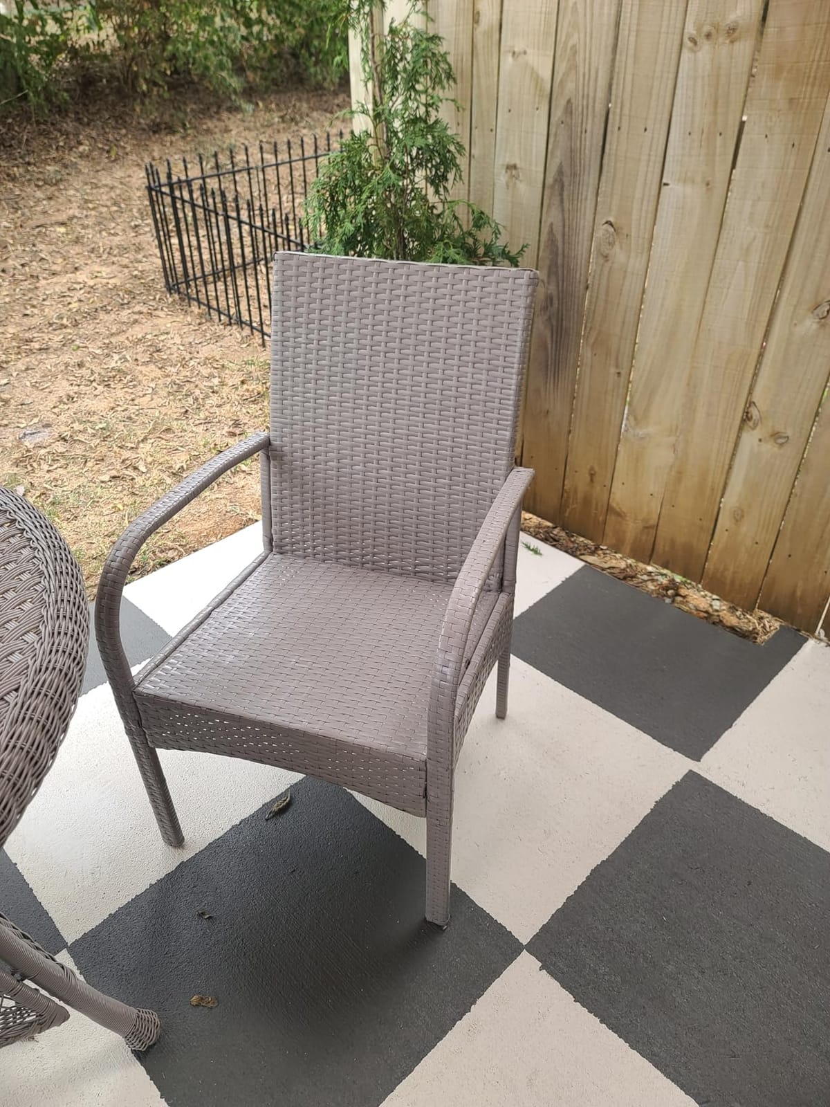 Outdoor Wicker Rattan Chairs Patio Furniture Sets with Cushions, 350lbs Capacity, All-Weather Rattan Sofa Set for Garden, Porch, Backyard, 6PCS, Brown customer photo 1