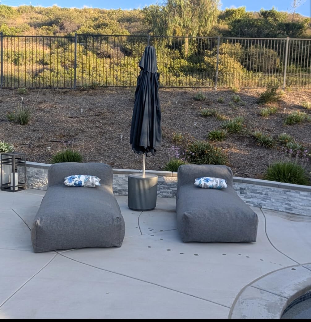 SUNPEAK Outdoor Bean Bag Lounger Daybed Lazy Sofa Bed for Pool Patio customer photo 2