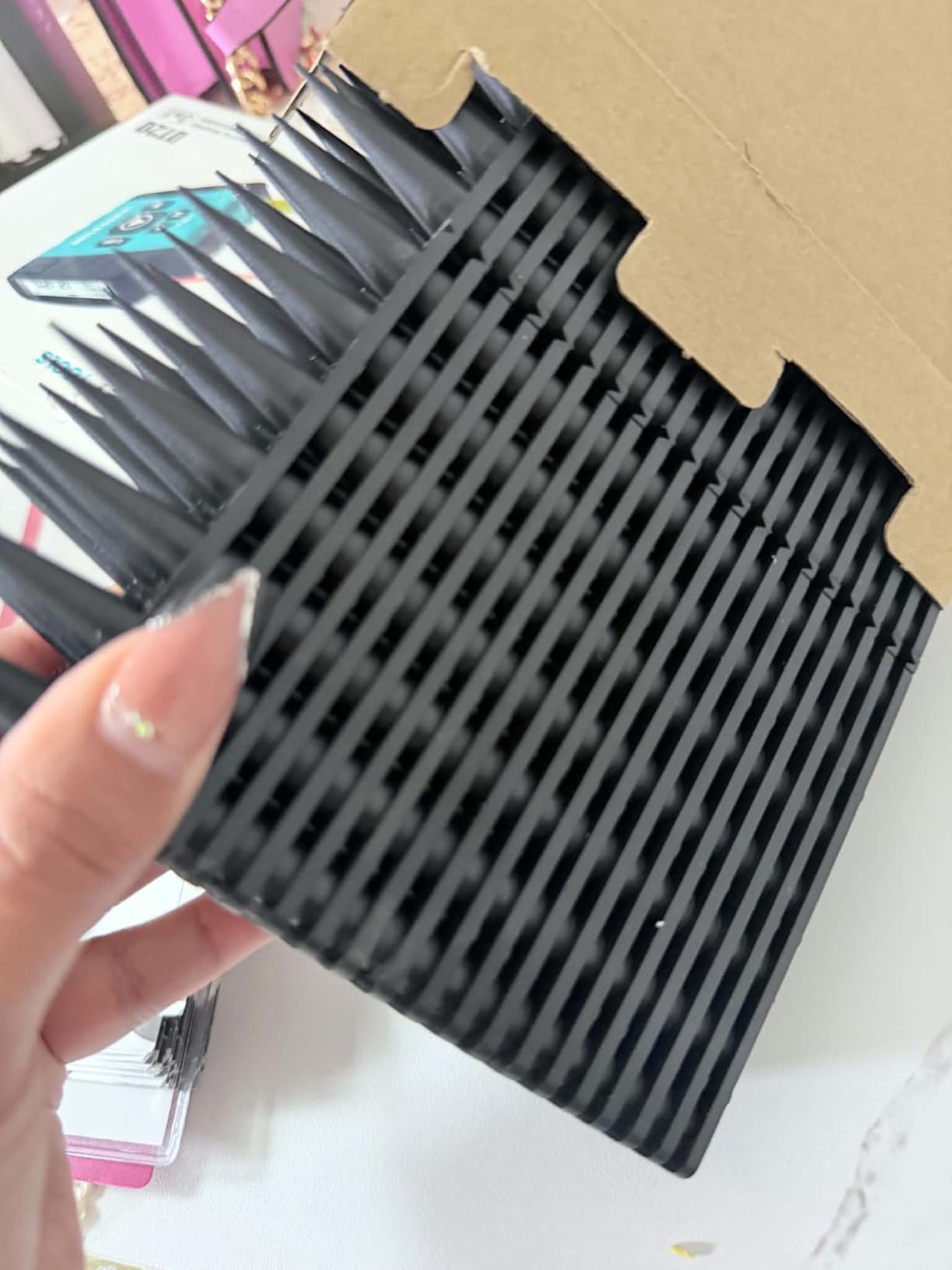 CIIC Bird Spikes, 20 Pack Pigeon Squirrel Raccoon Cat Deterrent Spike Outside Anti Robin Defender Outdoor to Keep Birds Away Roof Fence Window Nest 18.7 Feet(5.7m), Brown customer photo 1