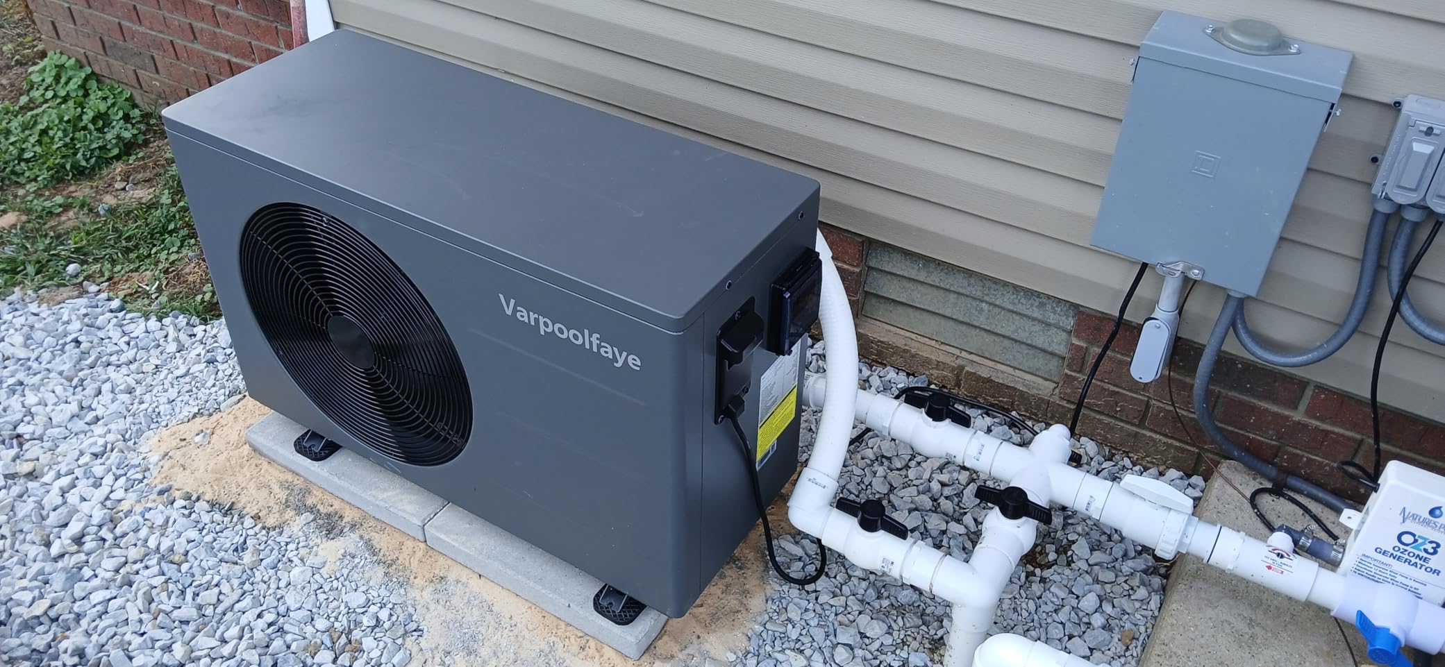 90,000 Btu Inverter Pool Heat Pump for Inground Pools 220V customer photo 1