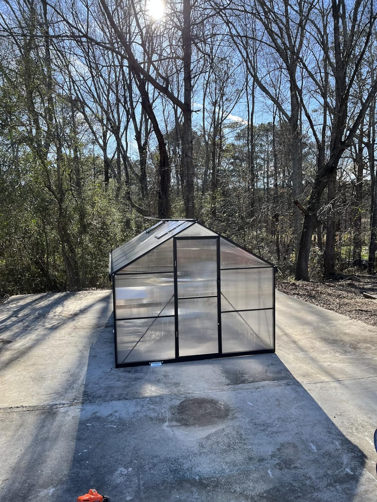 Jocisland 6x12 FT Walk-in Polycarbonate Greenhouse with 2 Top Windows customer photo 1