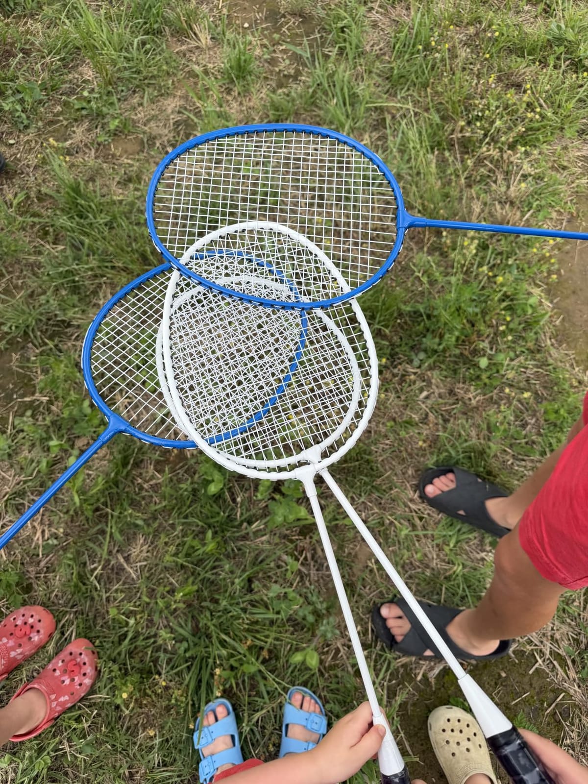 Badminton Set, Portable Outdoor Anti-Sag System – Official 20ft x 5ft Easy Setup Durable Net with 4 Rackets, 3 Shuttlecocks & Carry Bag for Backyard, Lawn or Beach Fun customer photo 2