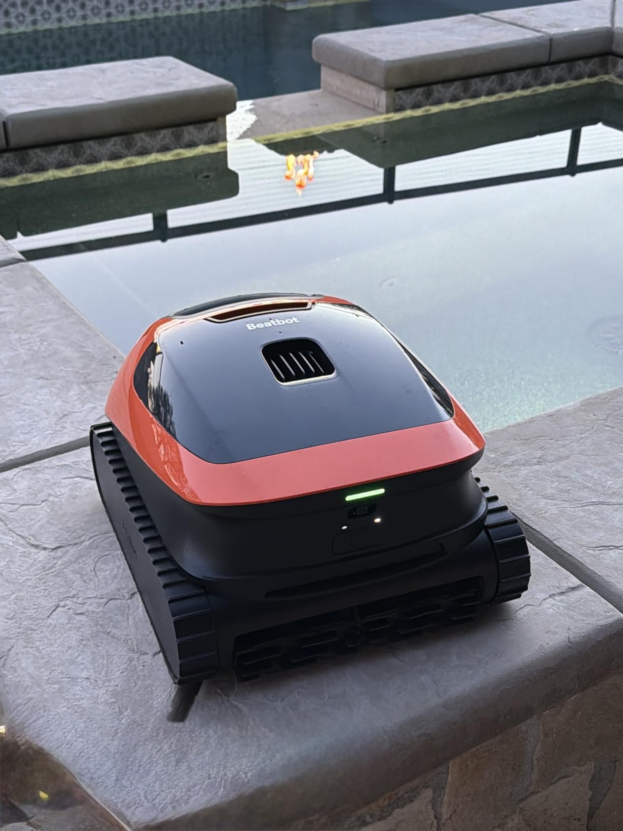 Beatbot Sora 30 Pool Vacuum Robot, 4-in-1 Cleaner with Shallow-Area Cleaning, 6800GPH Power, Smart Surface Parking, 5L Capacity for Above & In-Ground Pools Up to 3229 sq. ft, Vibrant Orange customer photo 2