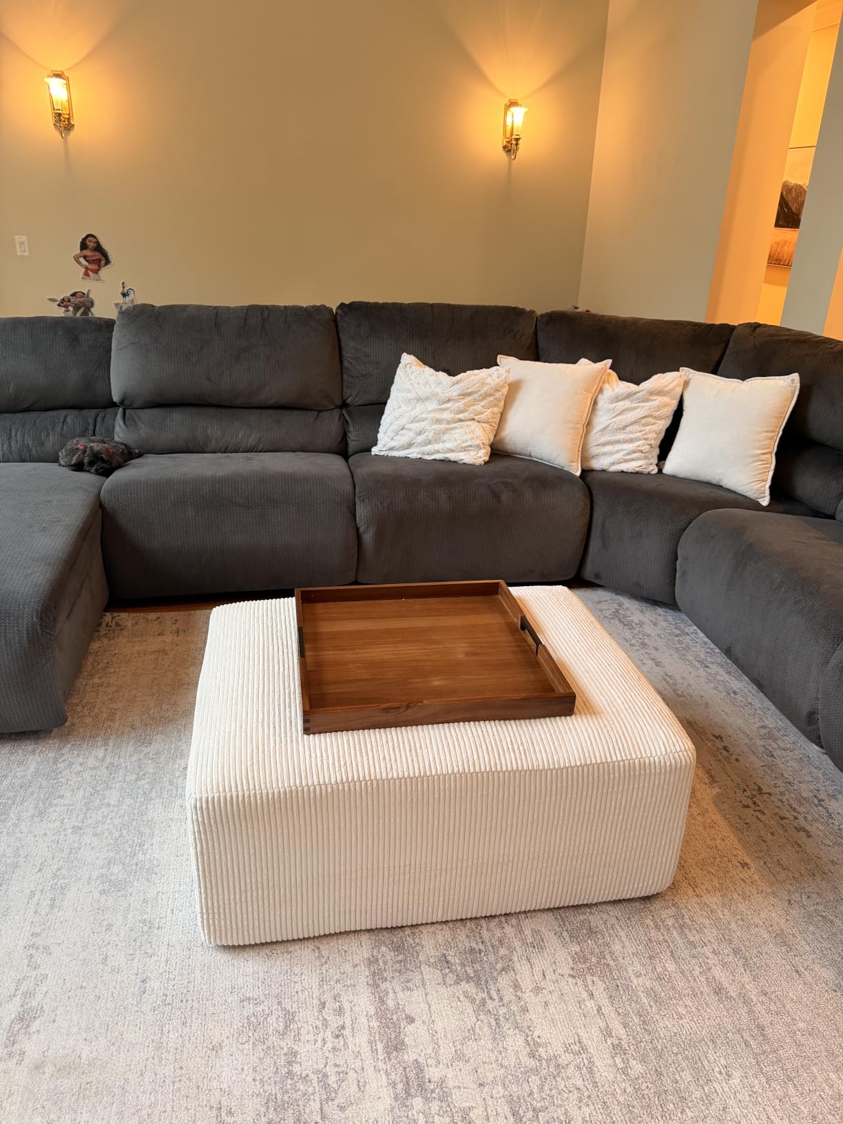 Square Outdoor Ottoman Pouf, 24