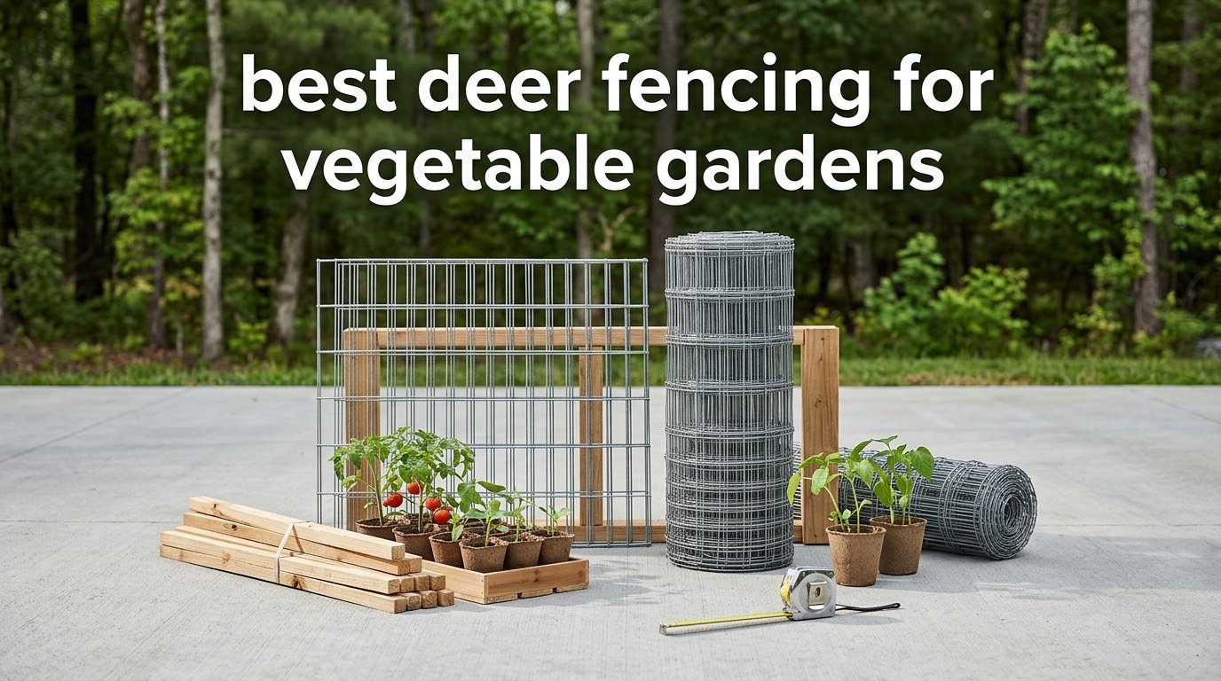 best deer fencing for vegetable gardens