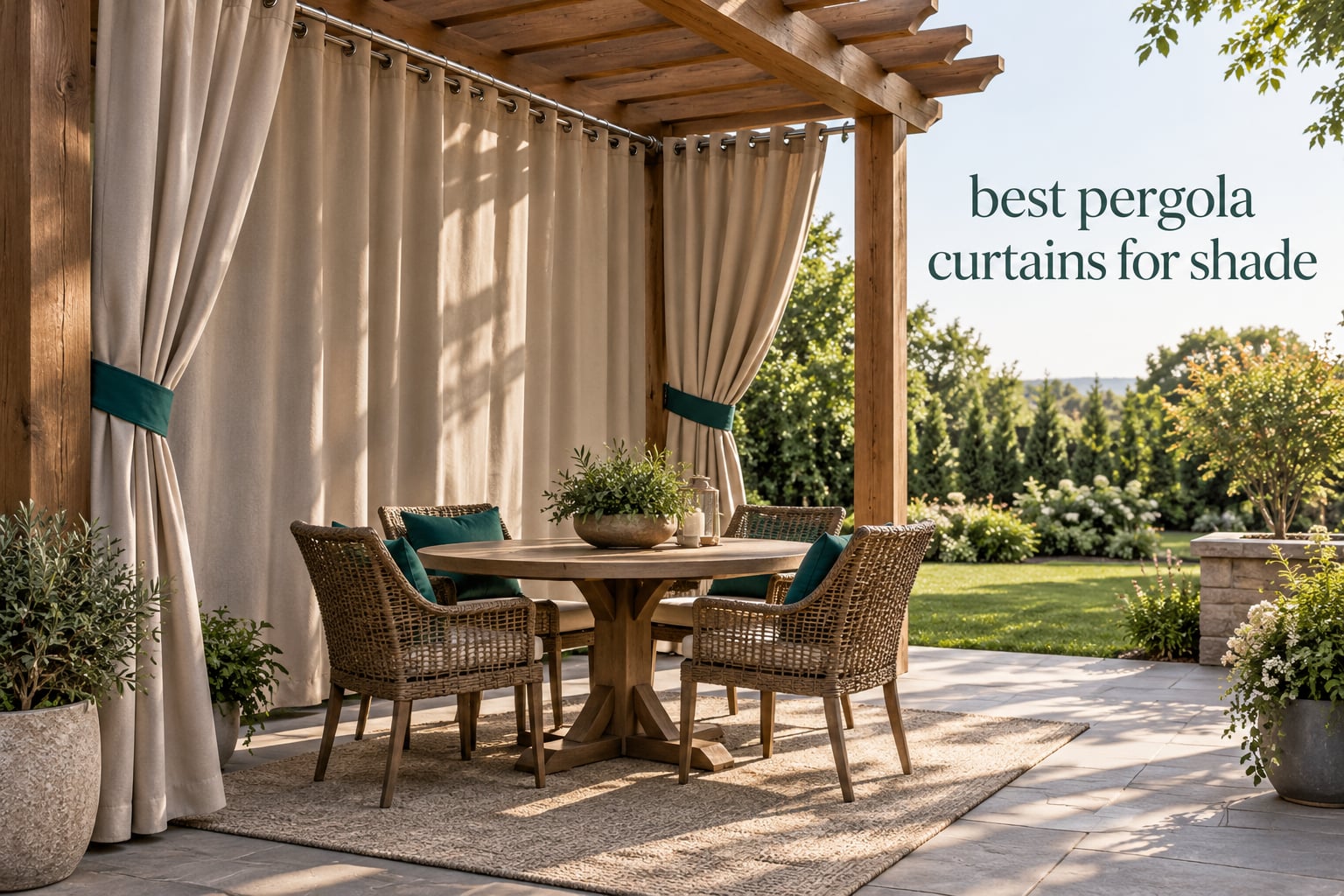 best pergola curtains for shade