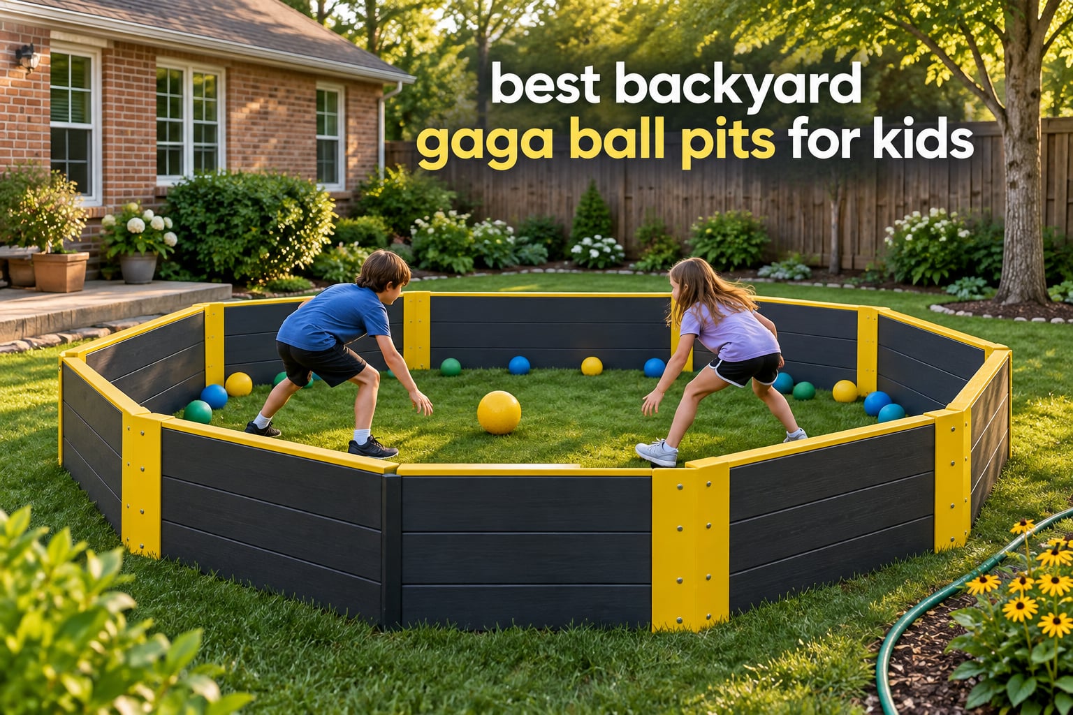 best backyard gaga ball pits for kids