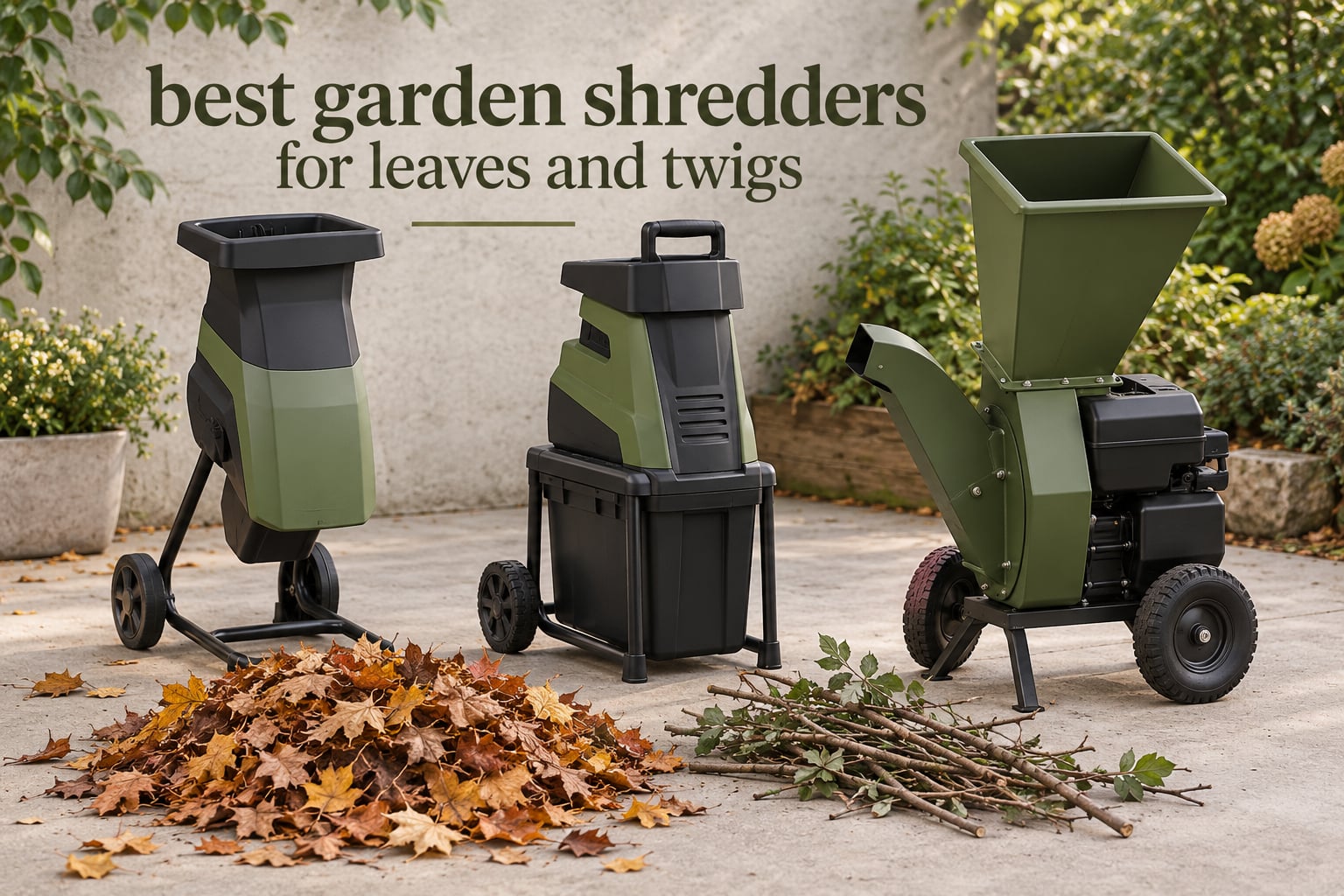 best garden shredders for leaves and twigs