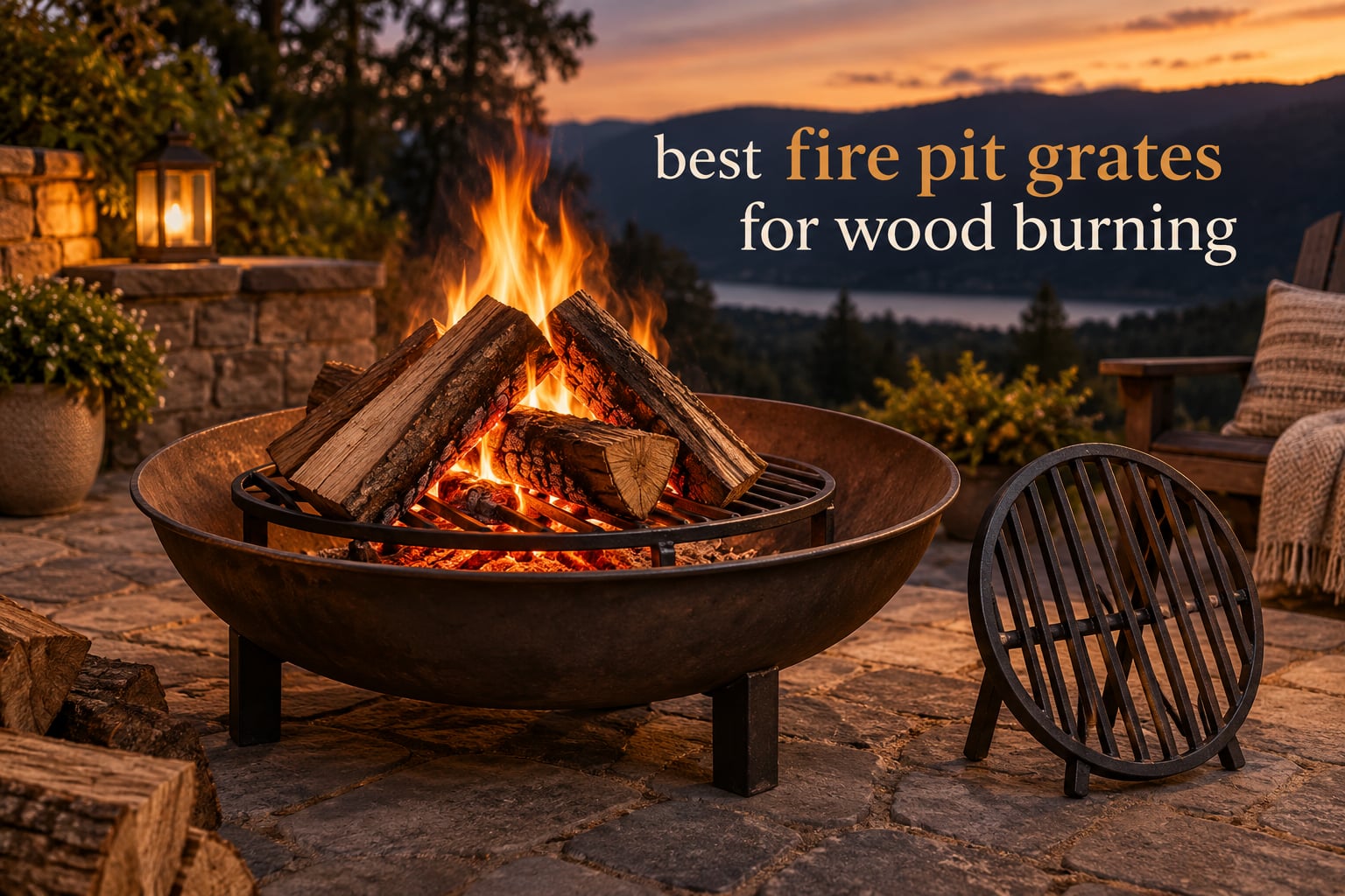 best fire pit grates for wood burning