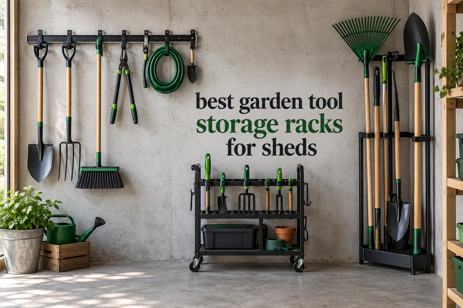 best garden tool storage racks for sheds