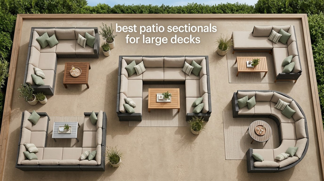 best patio sectionals for large decks