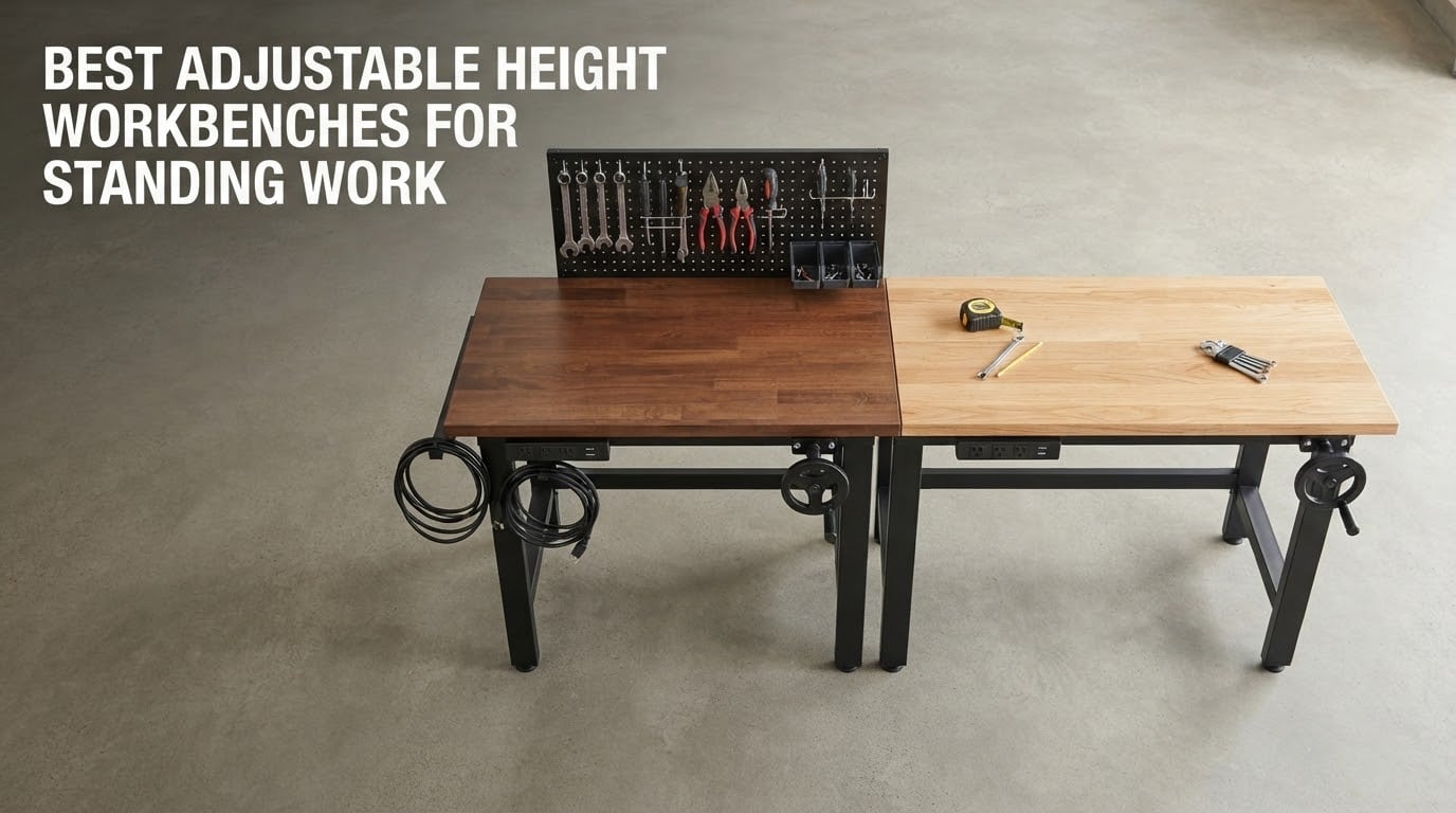 best adjustable height workbenches for standing work