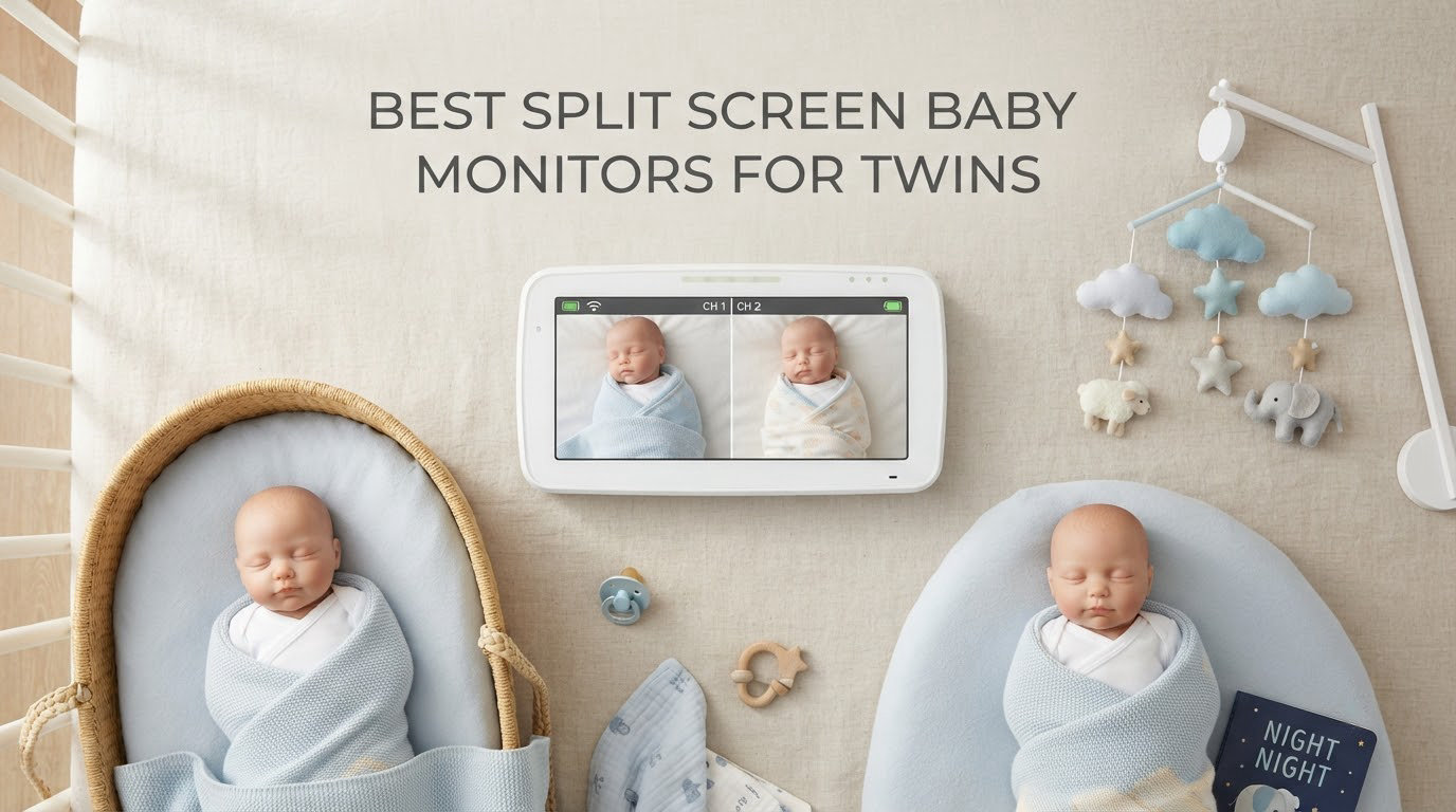 best split screen baby monitors for twins