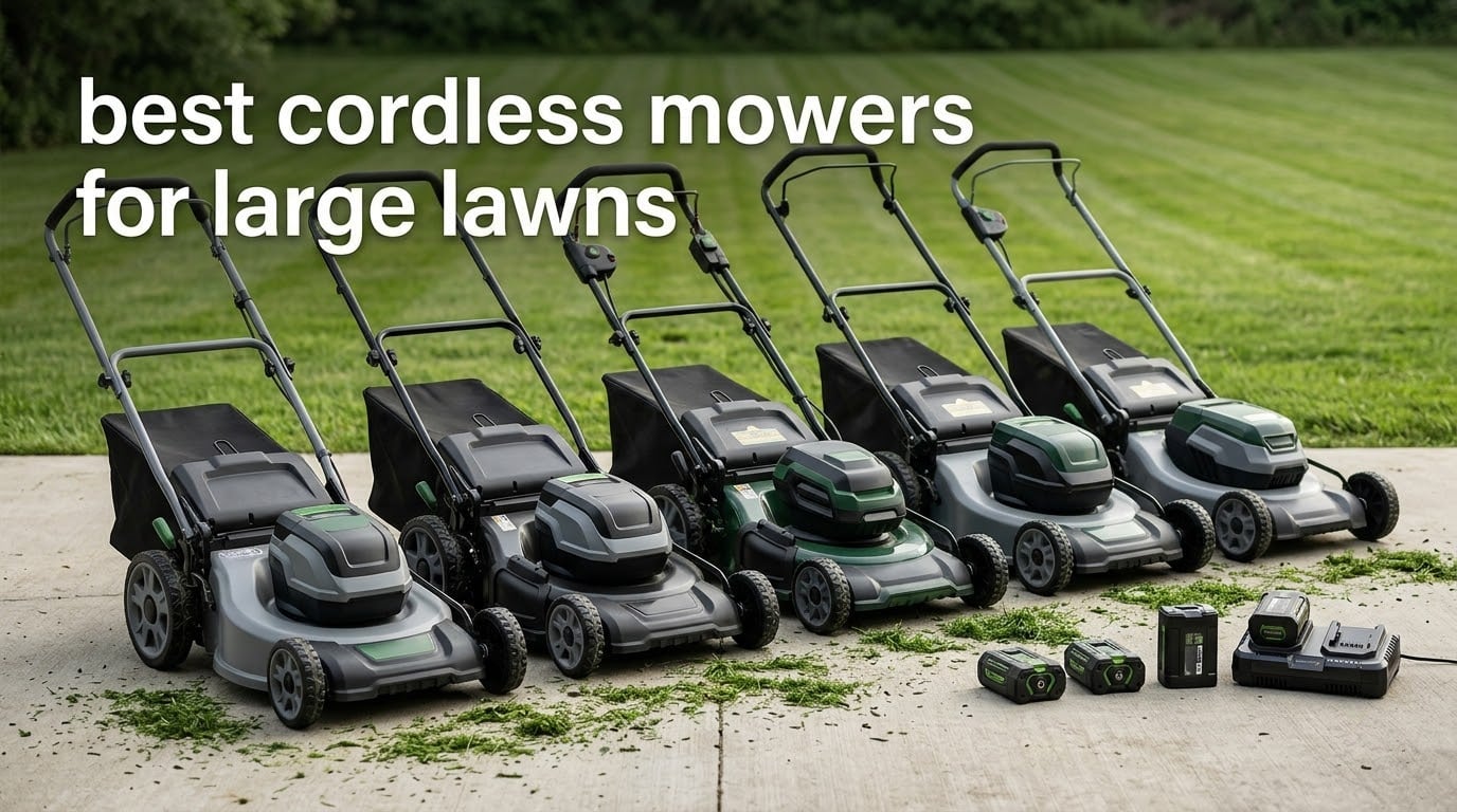 best cordless mowers for large lawns