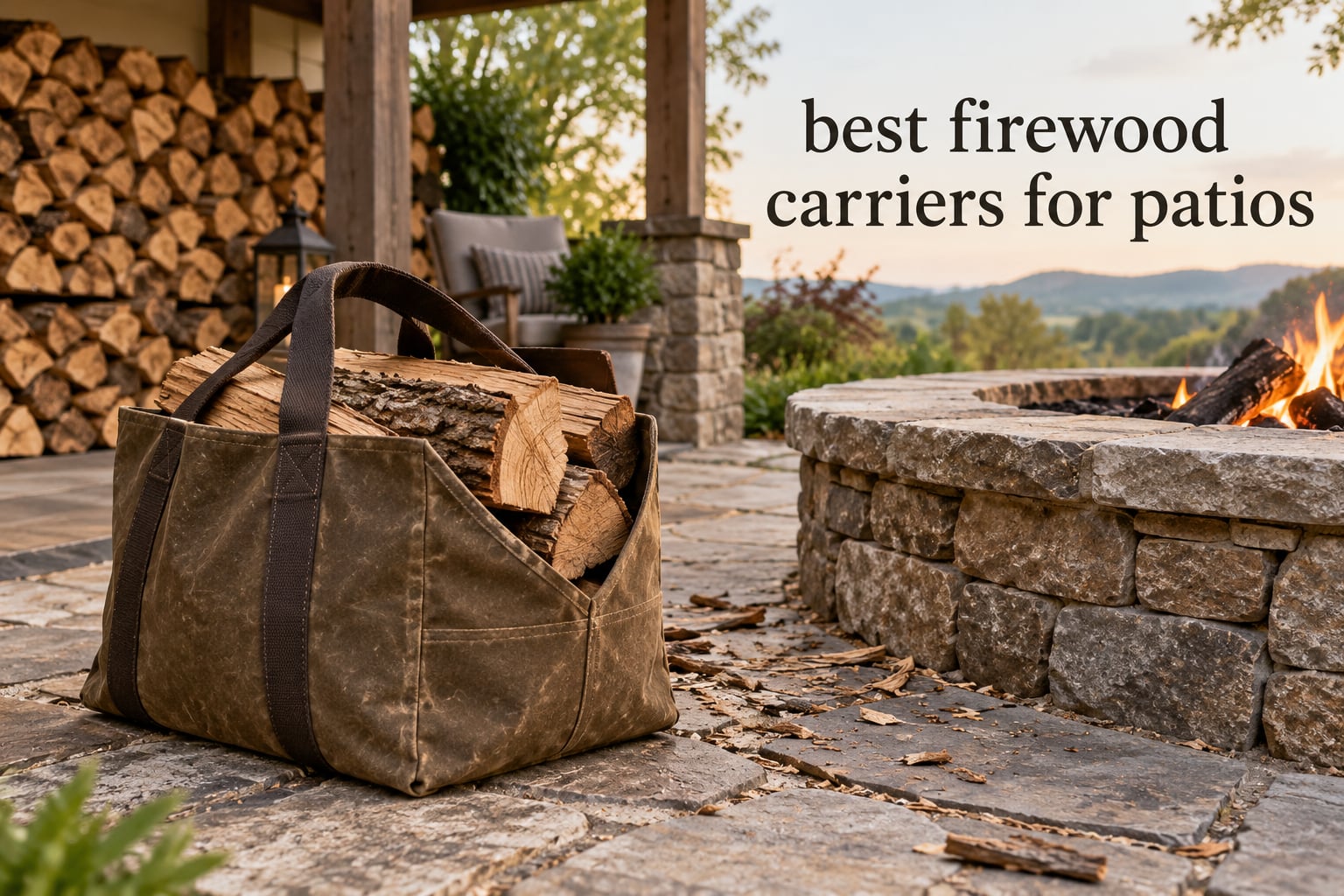 best firewood carriers for patios